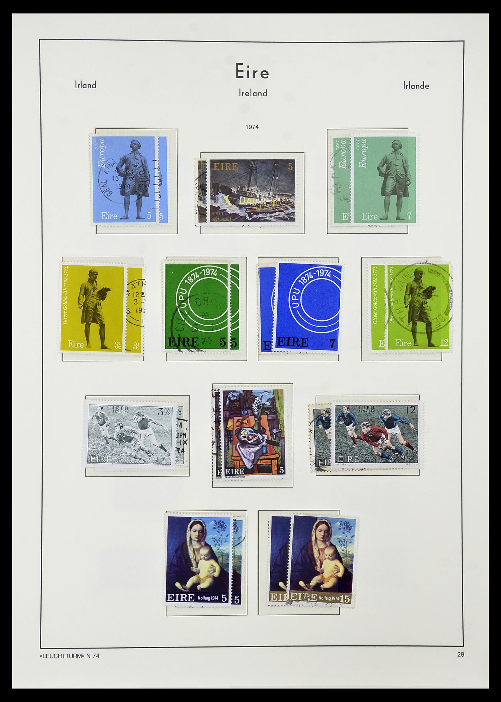 34264 039 - Postzegelverzameling 34264 Ierland 1922-2002.