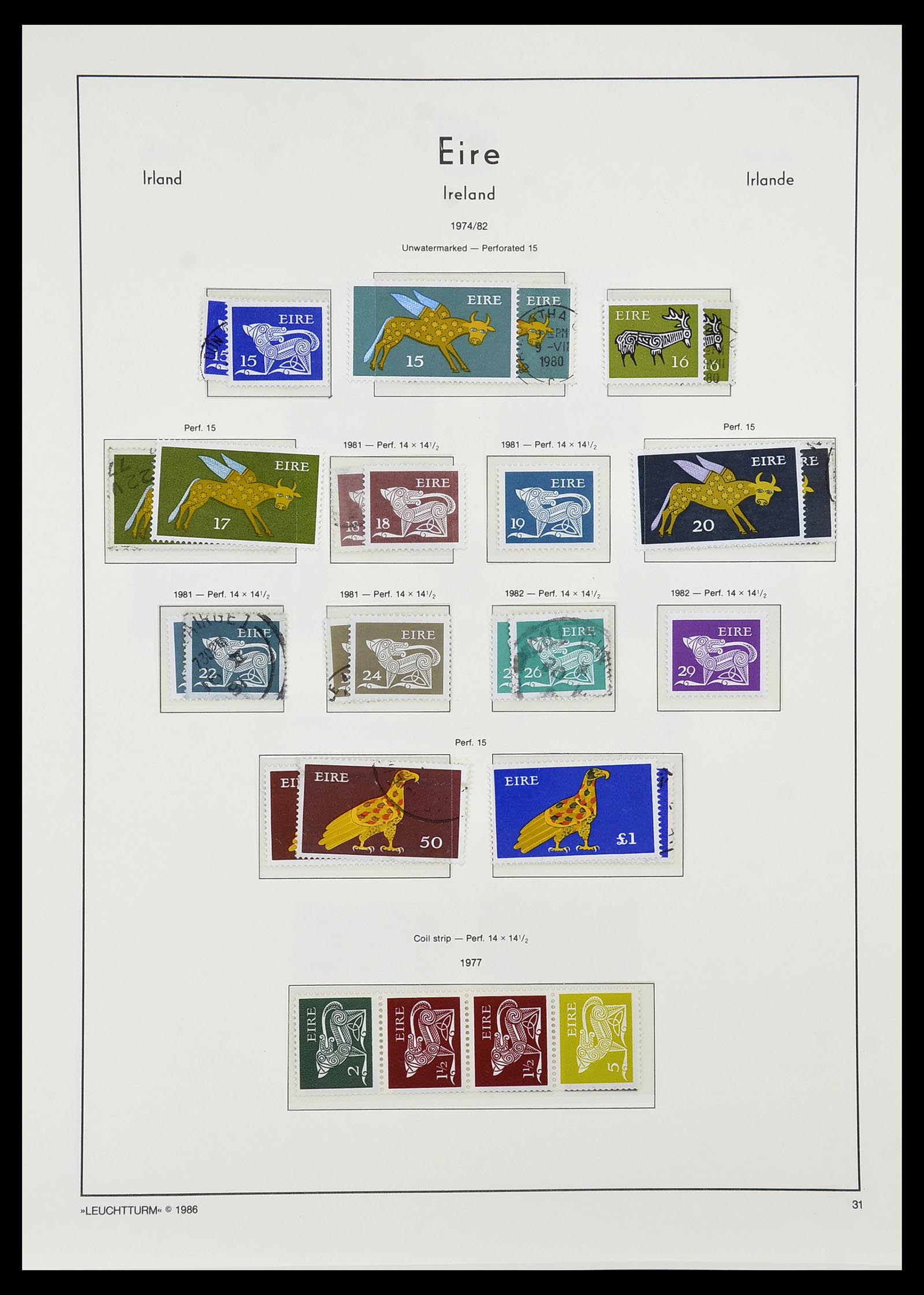 34264 041 - Postzegelverzameling 34264 Ierland 1922-2002.