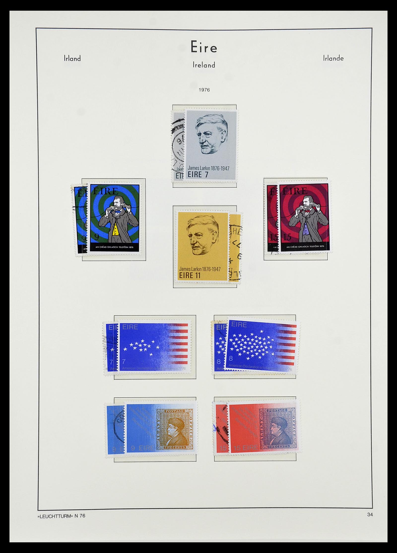 34264 044 - Postzegelverzameling 34264 Ierland 1922-2002.