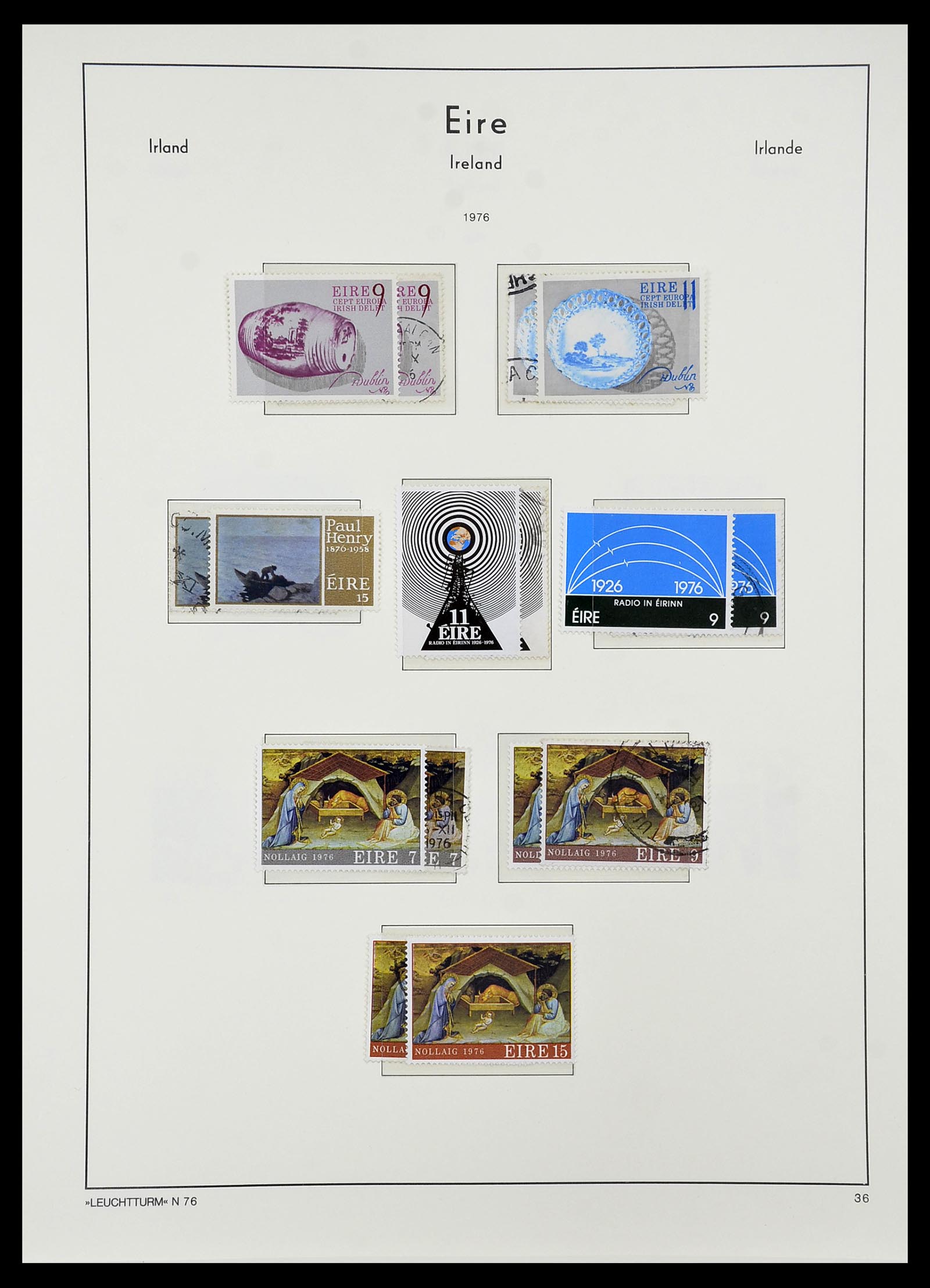 34264 046 - Postzegelverzameling 34264 Ierland 1922-2002.