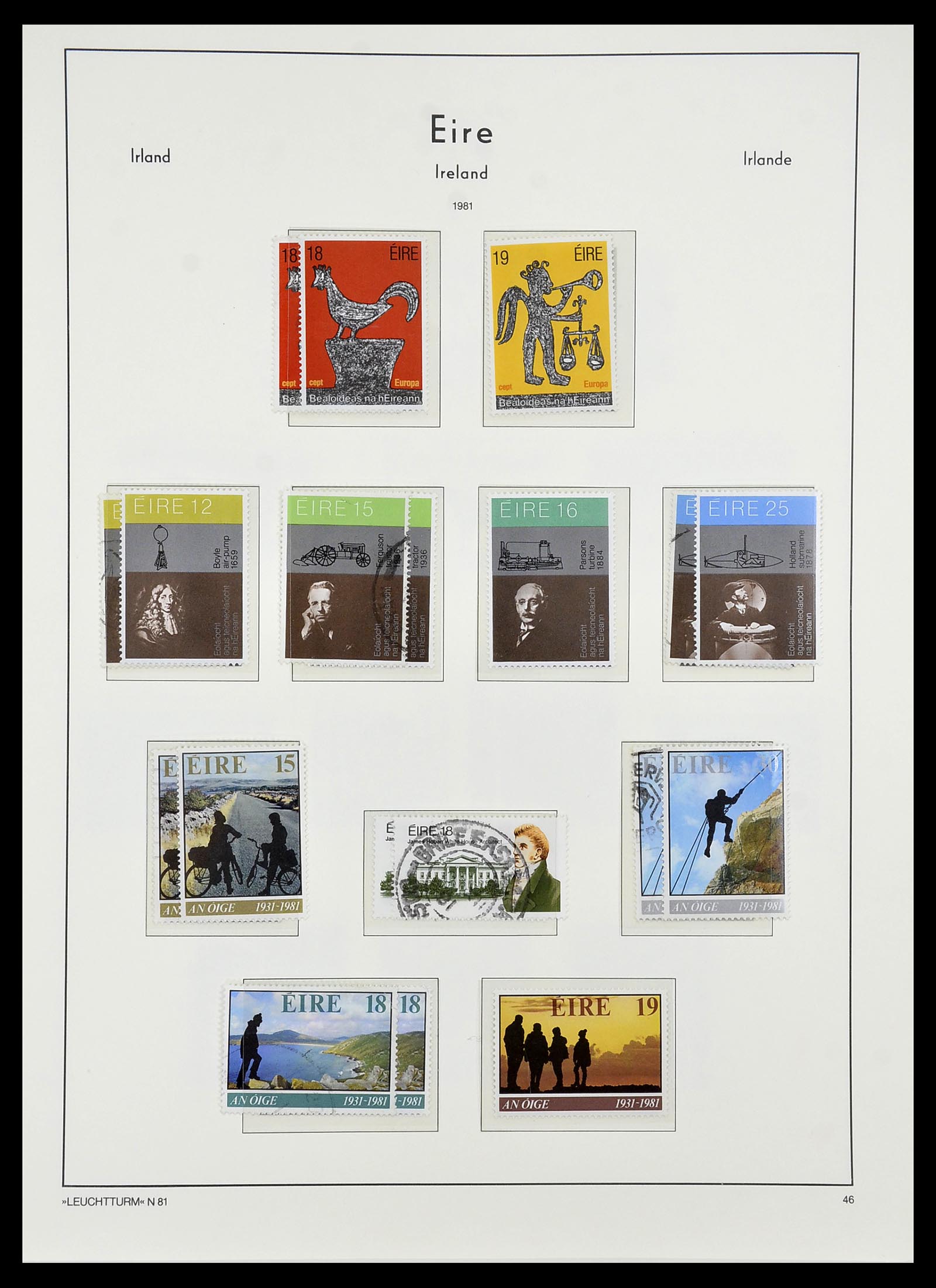 34264 055 - Postzegelverzameling 34264 Ierland 1922-2002.