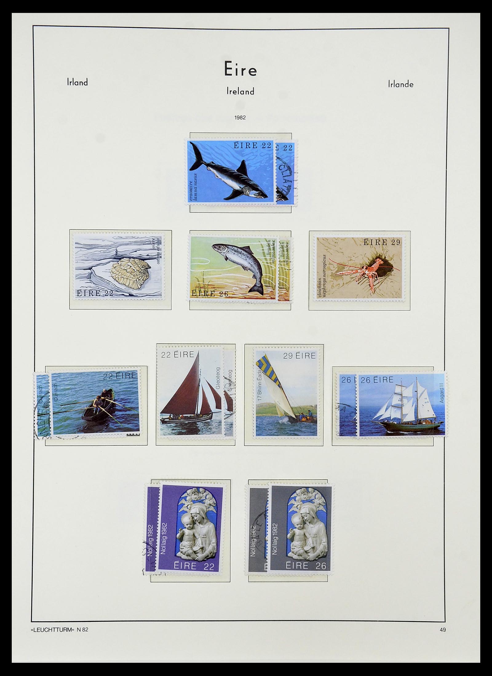 34264 058 - Postzegelverzameling 34264 Ierland 1922-2002.