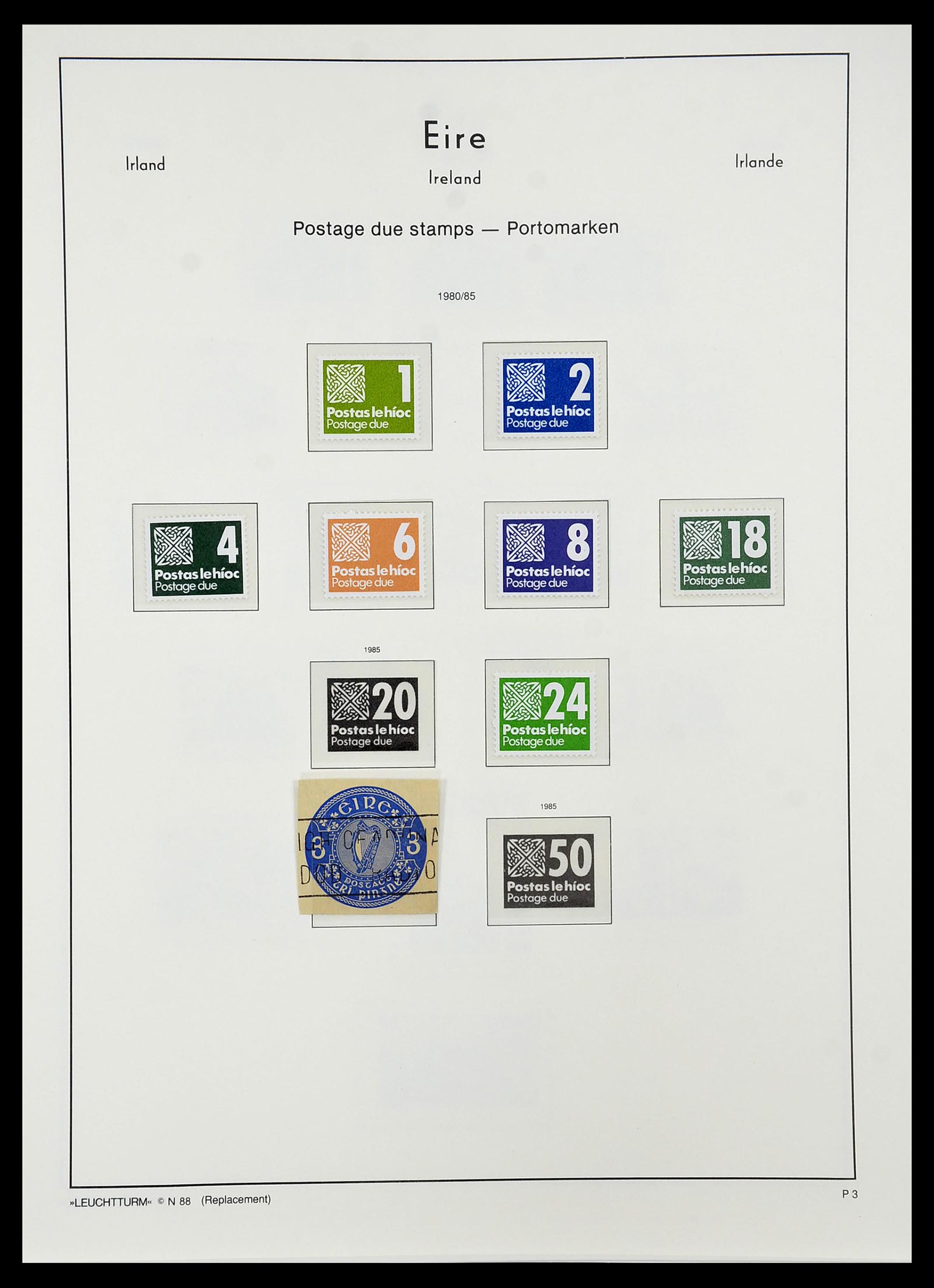 34264 060 - Postzegelverzameling 34264 Ierland 1922-2002.