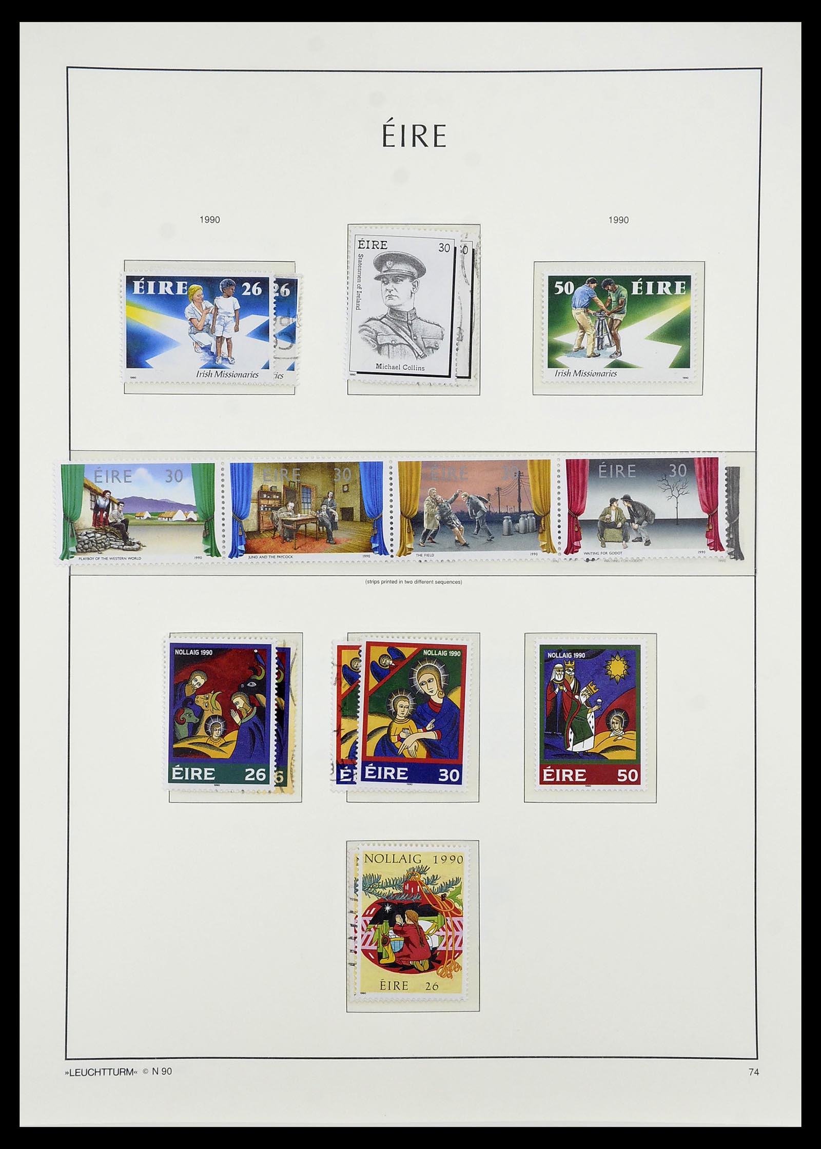 34264 086 - Postzegelverzameling 34264 Ierland 1922-2002.