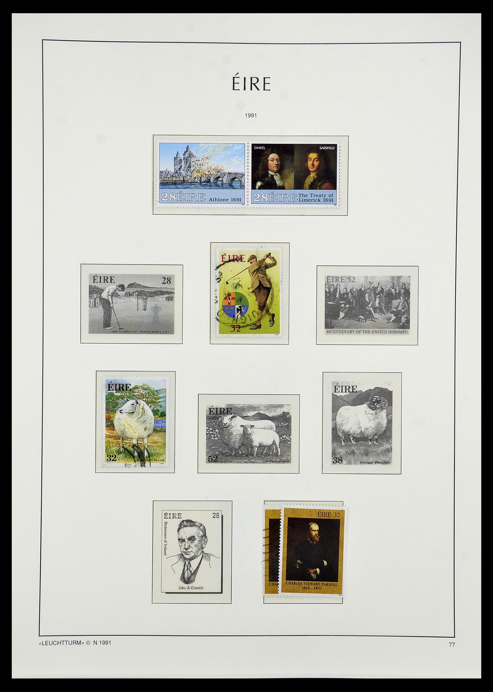34264 089 - Postzegelverzameling 34264 Ierland 1922-2002.