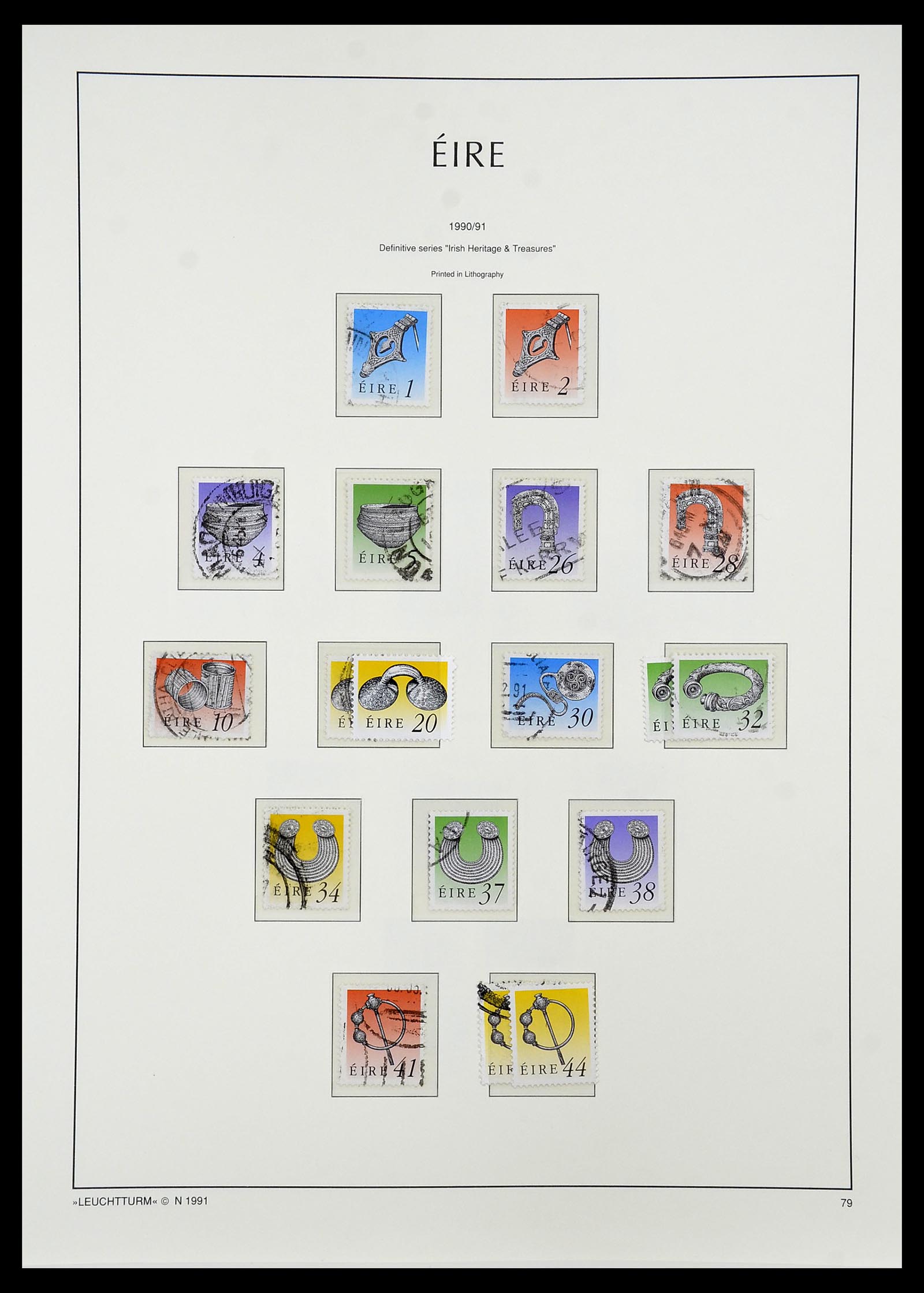 34264 091 - Postzegelverzameling 34264 Ierland 1922-2002.
