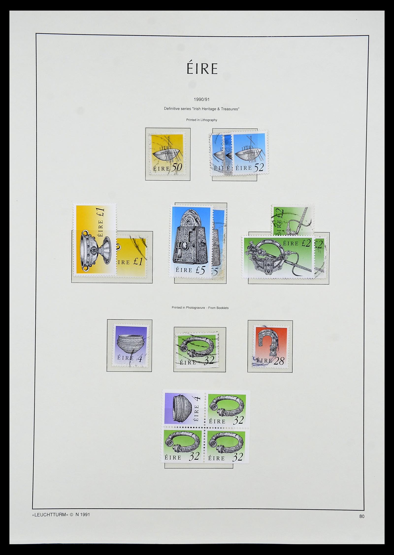 34264 092 - Postzegelverzameling 34264 Ierland 1922-2002.