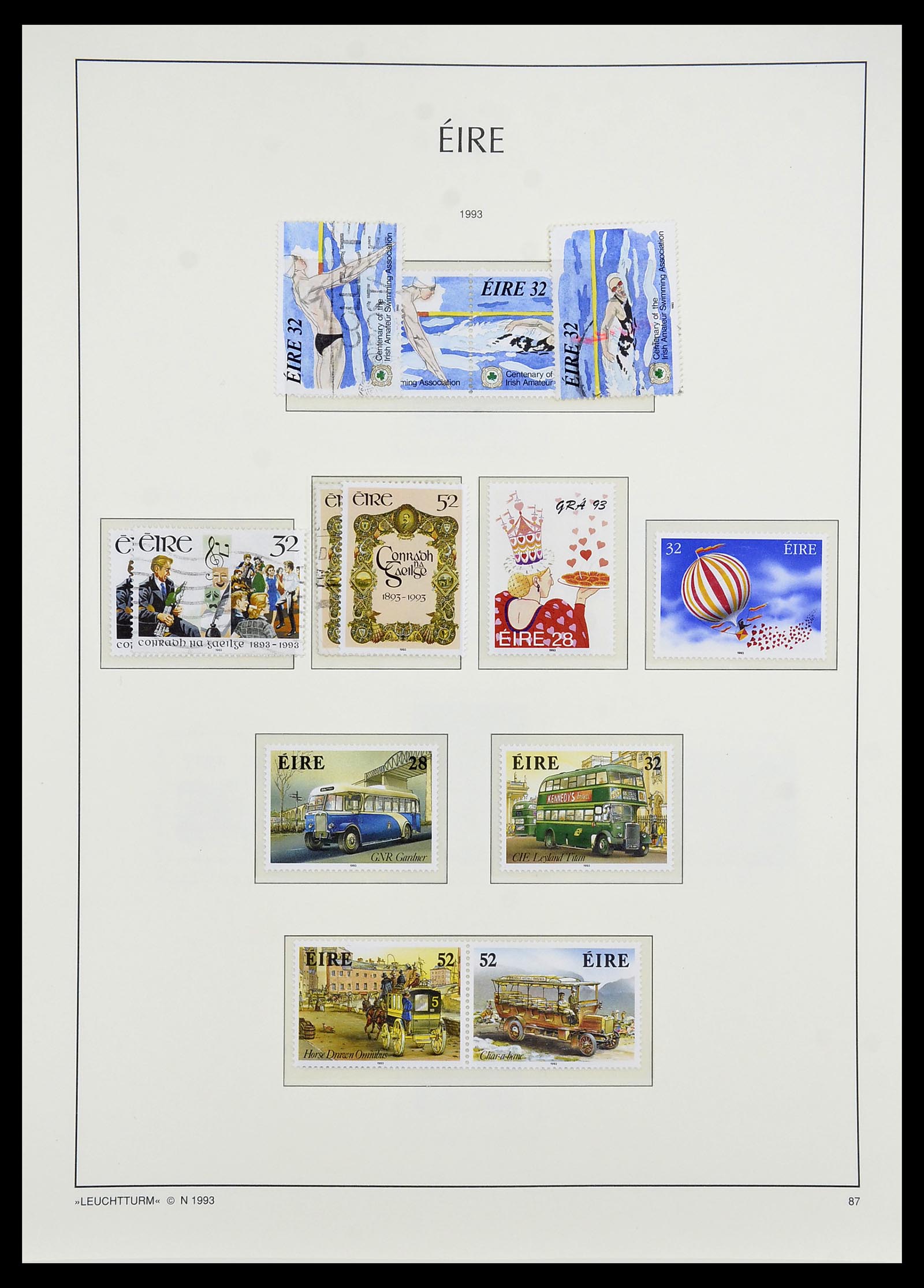 34264 099 - Postzegelverzameling 34264 Ierland 1922-2002.