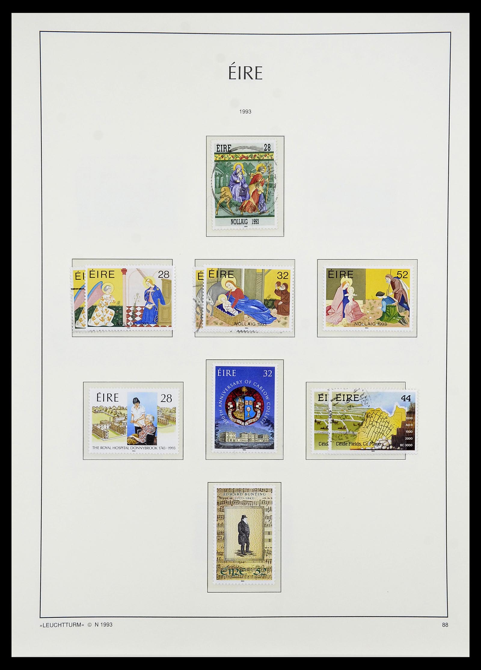 34264 100 - Postzegelverzameling 34264 Ierland 1922-2002.