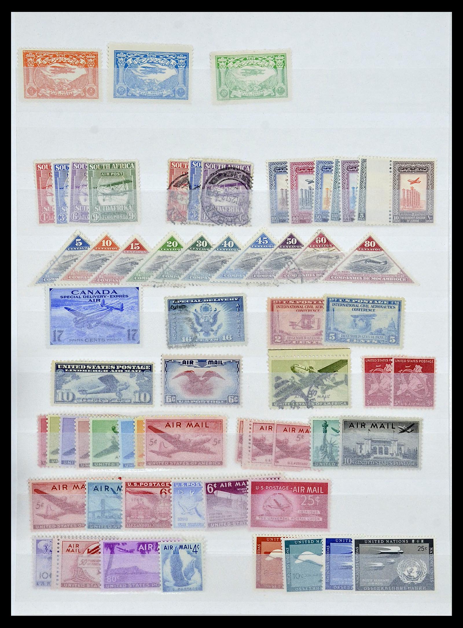 34266 008 - Stamp collection 34266 World airmail 1920-1955.