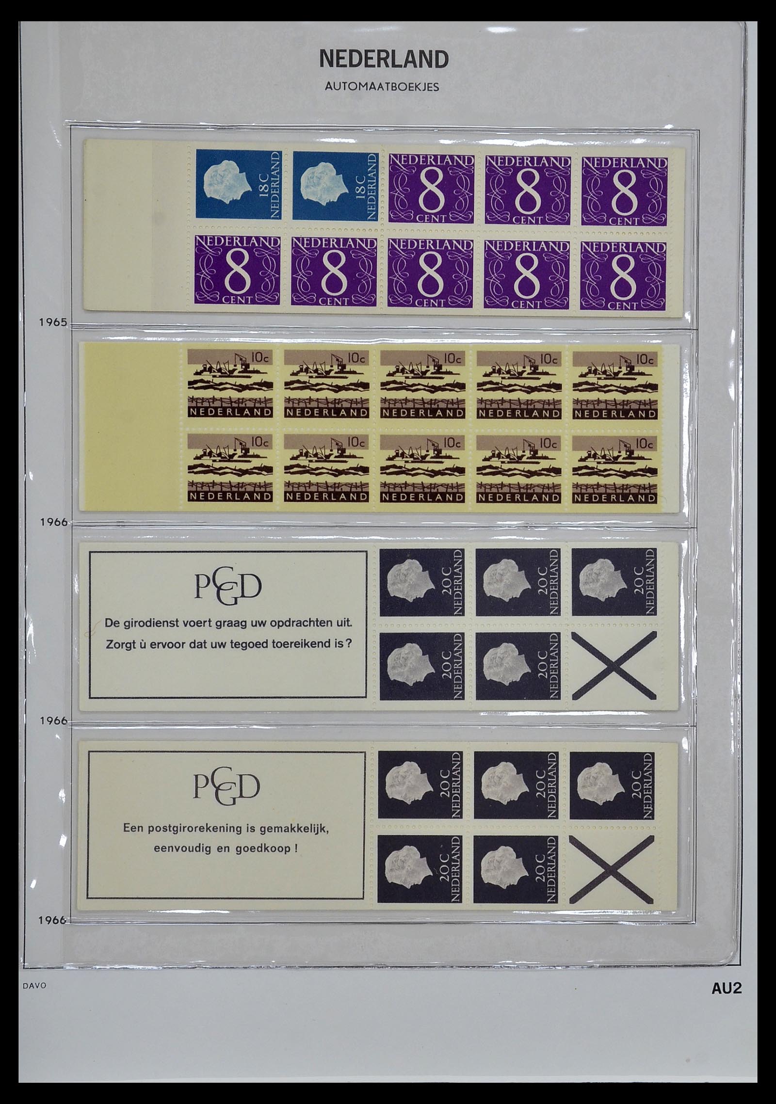 34267 002 - Postzegelverzameling 34267 Nederland automaatboekjes 1964-1991.
