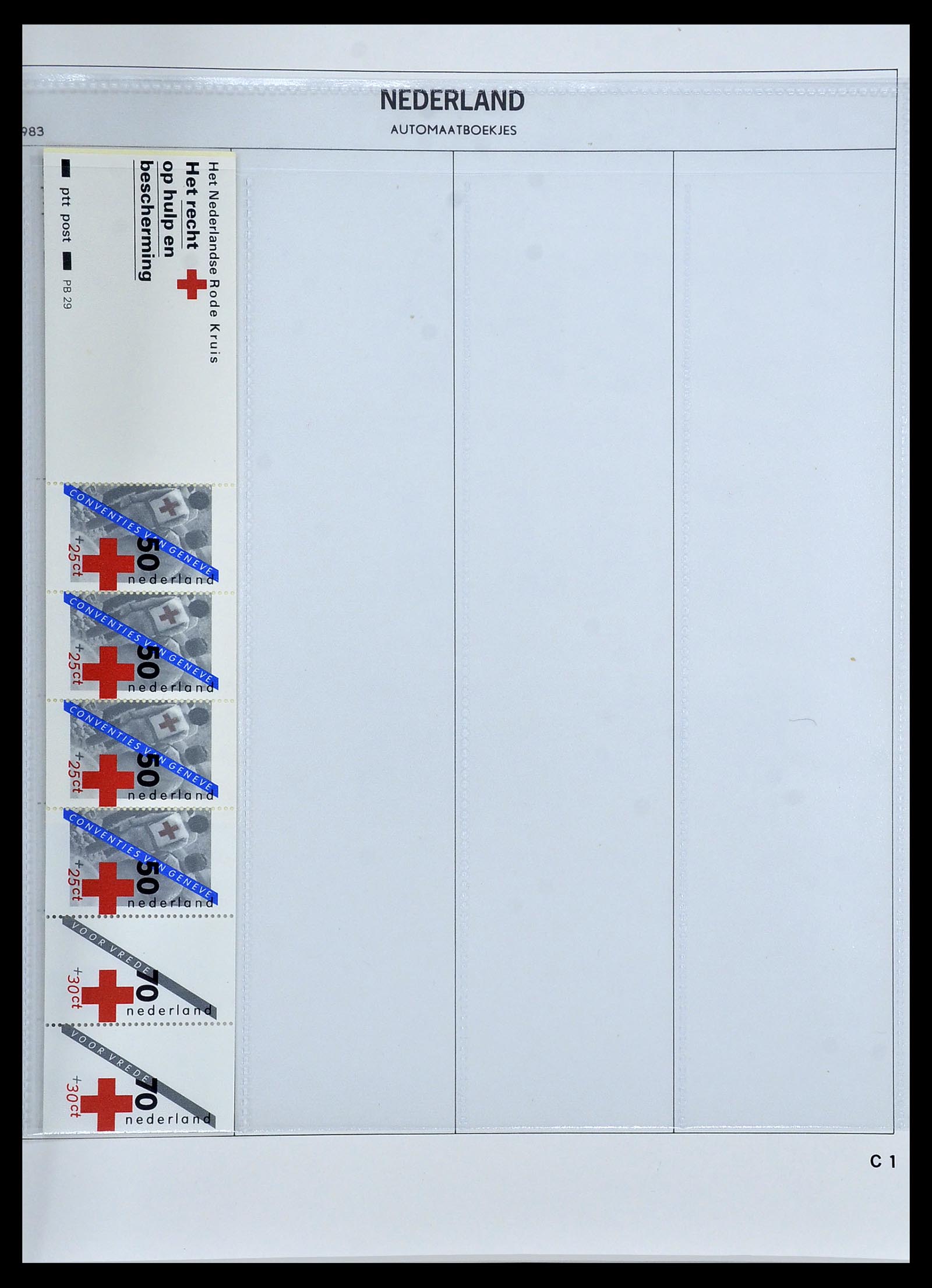 34267 020 - Postzegelverzameling 34267 Nederland automaatboekjes 1964-1991.