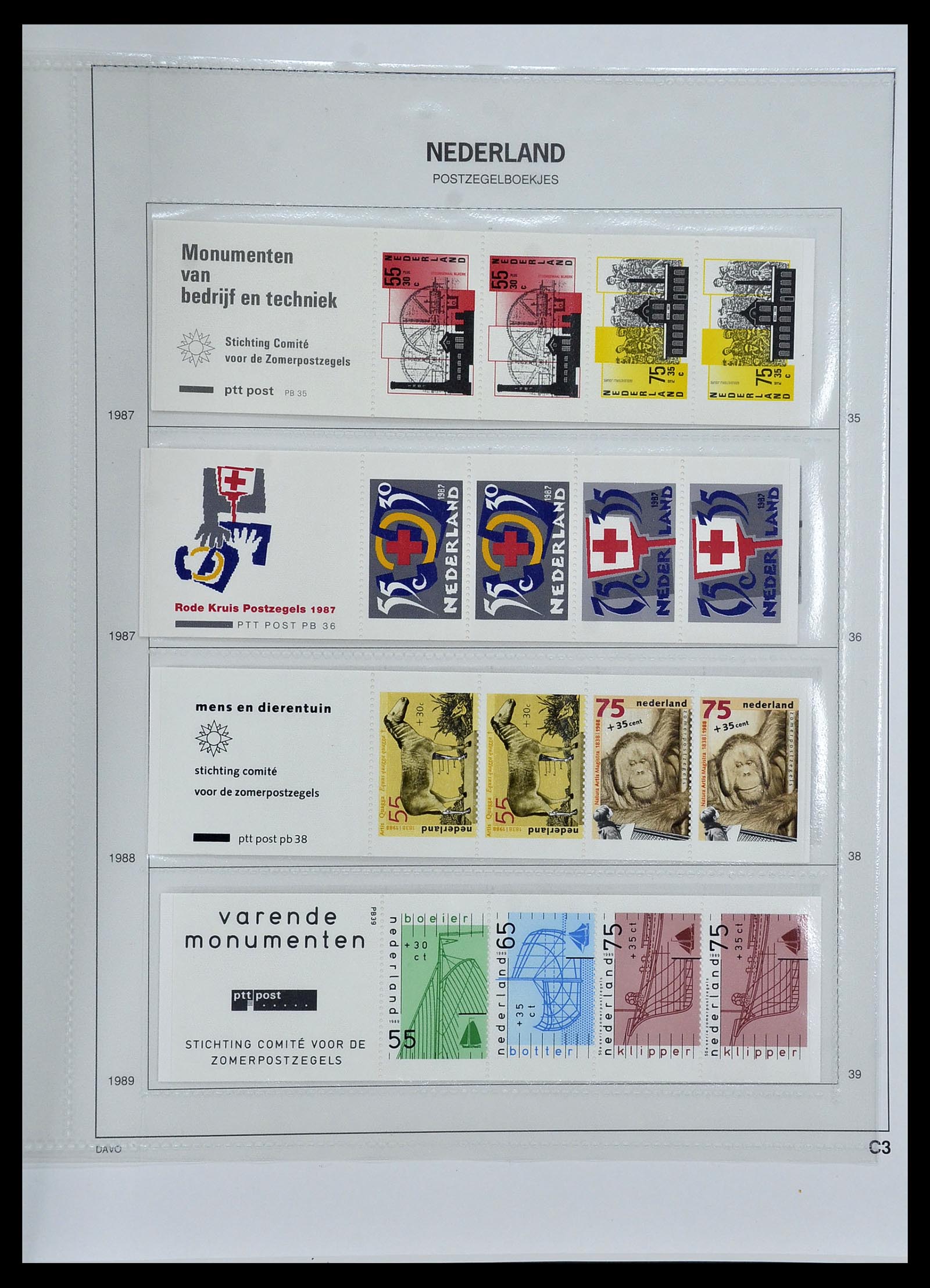 34267 022 - Stamp collection 34267 Netherlands stamp booklets 1964-1991.