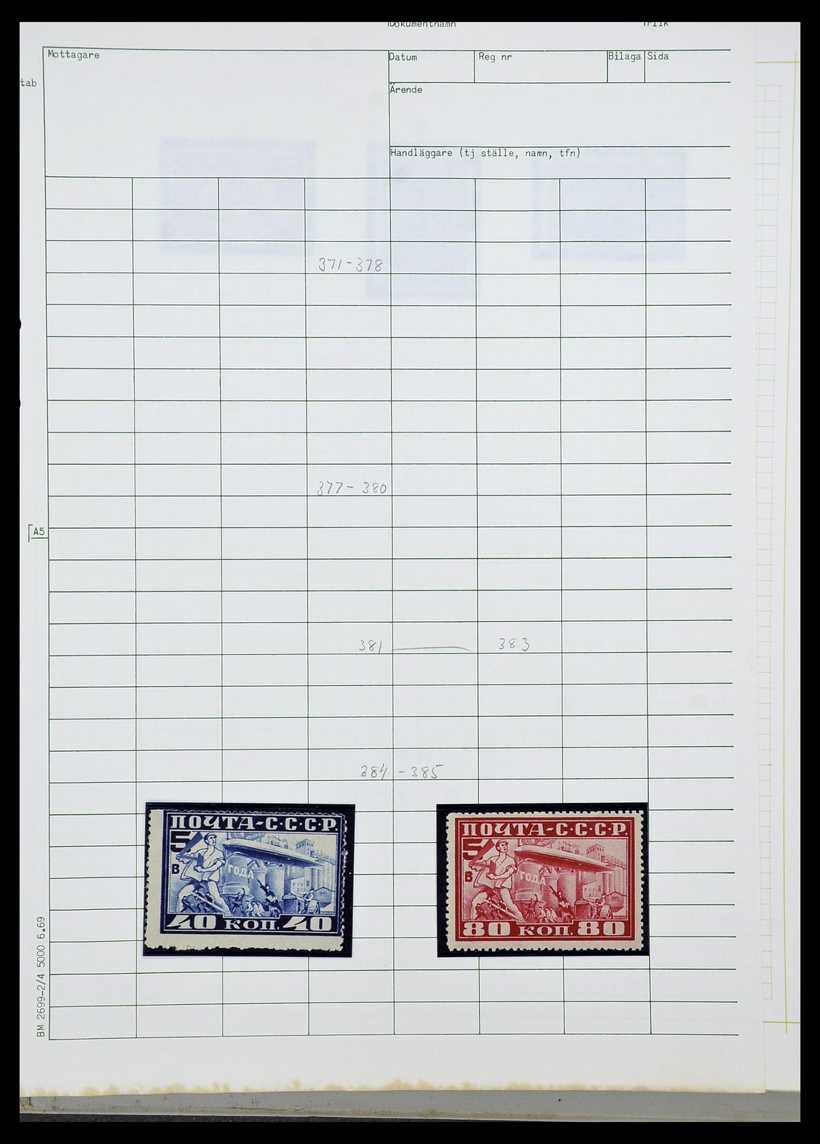 34268 022 - Postzegelverzameling 34268 Rusland 1858-1964.