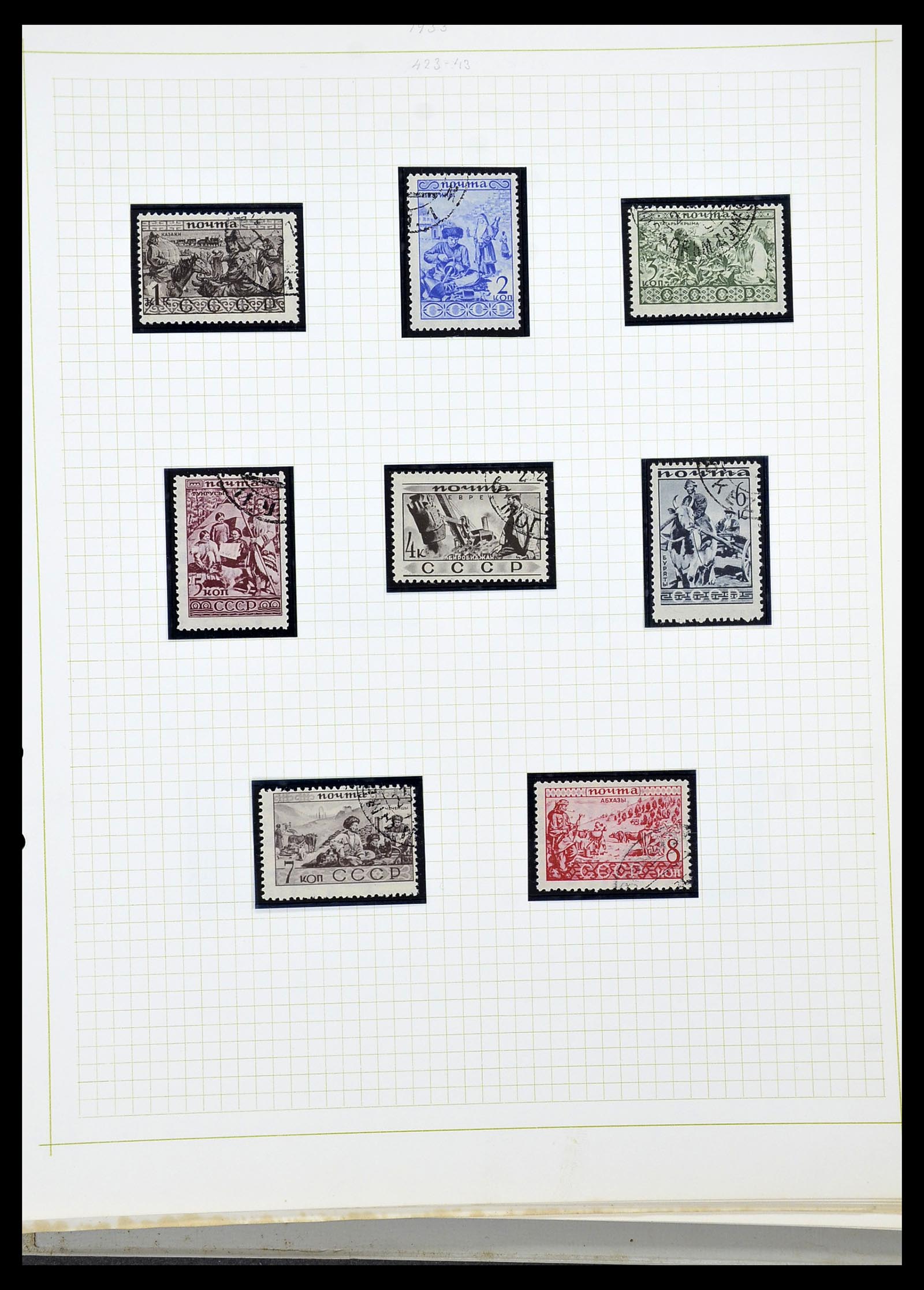 34268 024 - Postzegelverzameling 34268 Rusland 1858-1964.