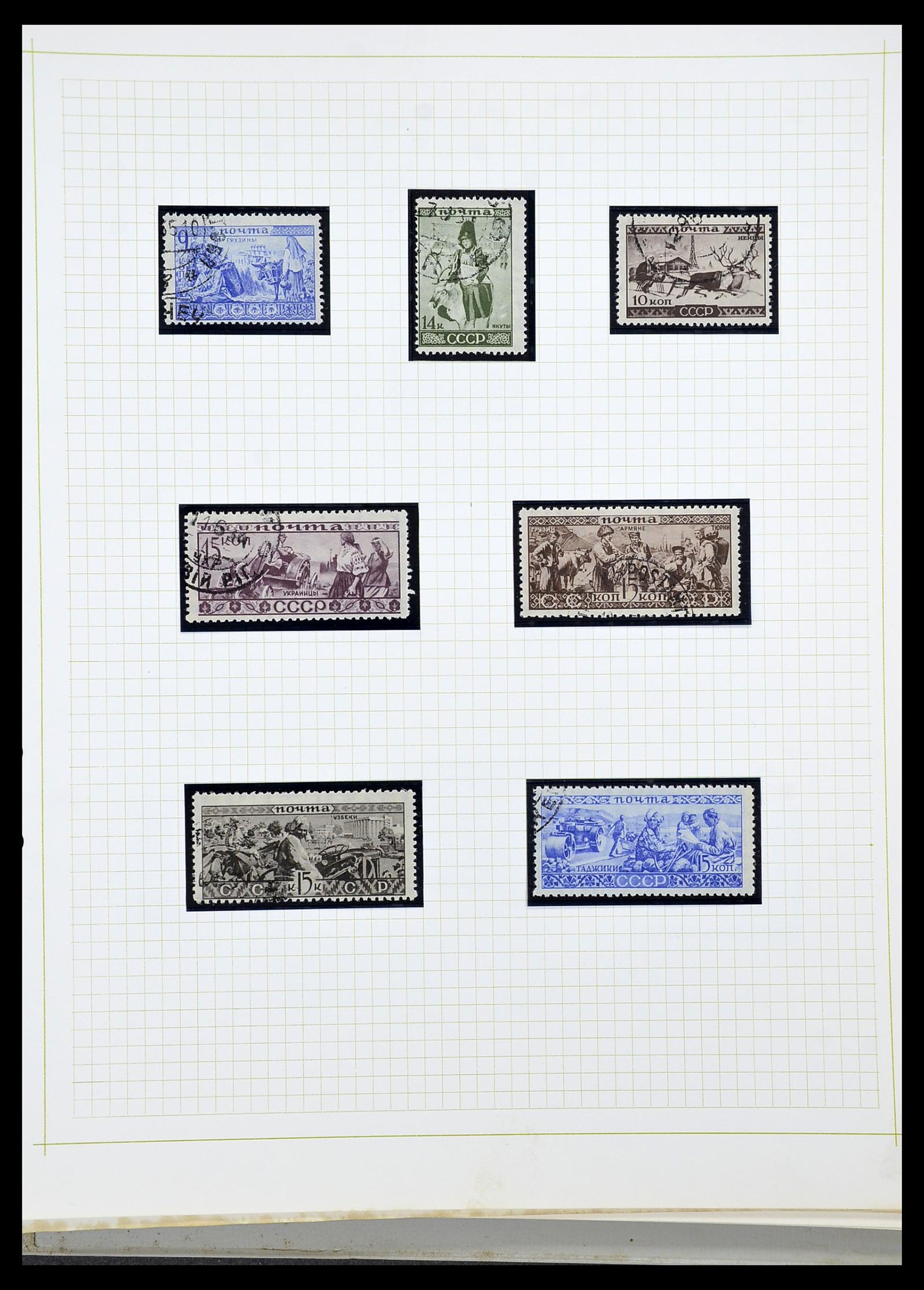 34268 025 - Postzegelverzameling 34268 Rusland 1858-1964.
