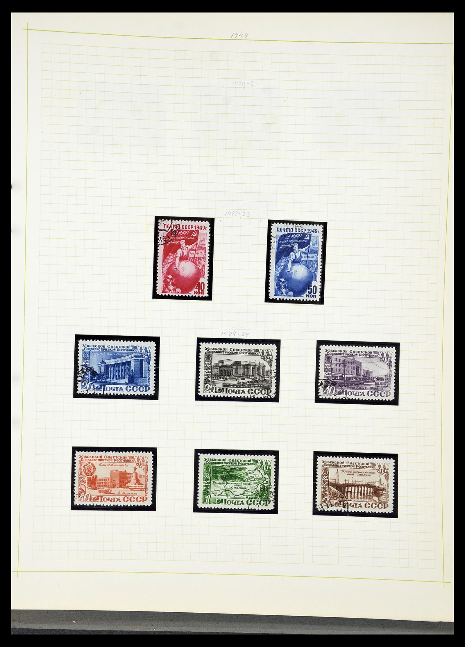 34268 124 - Postzegelverzameling 34268 Rusland 1858-1964.