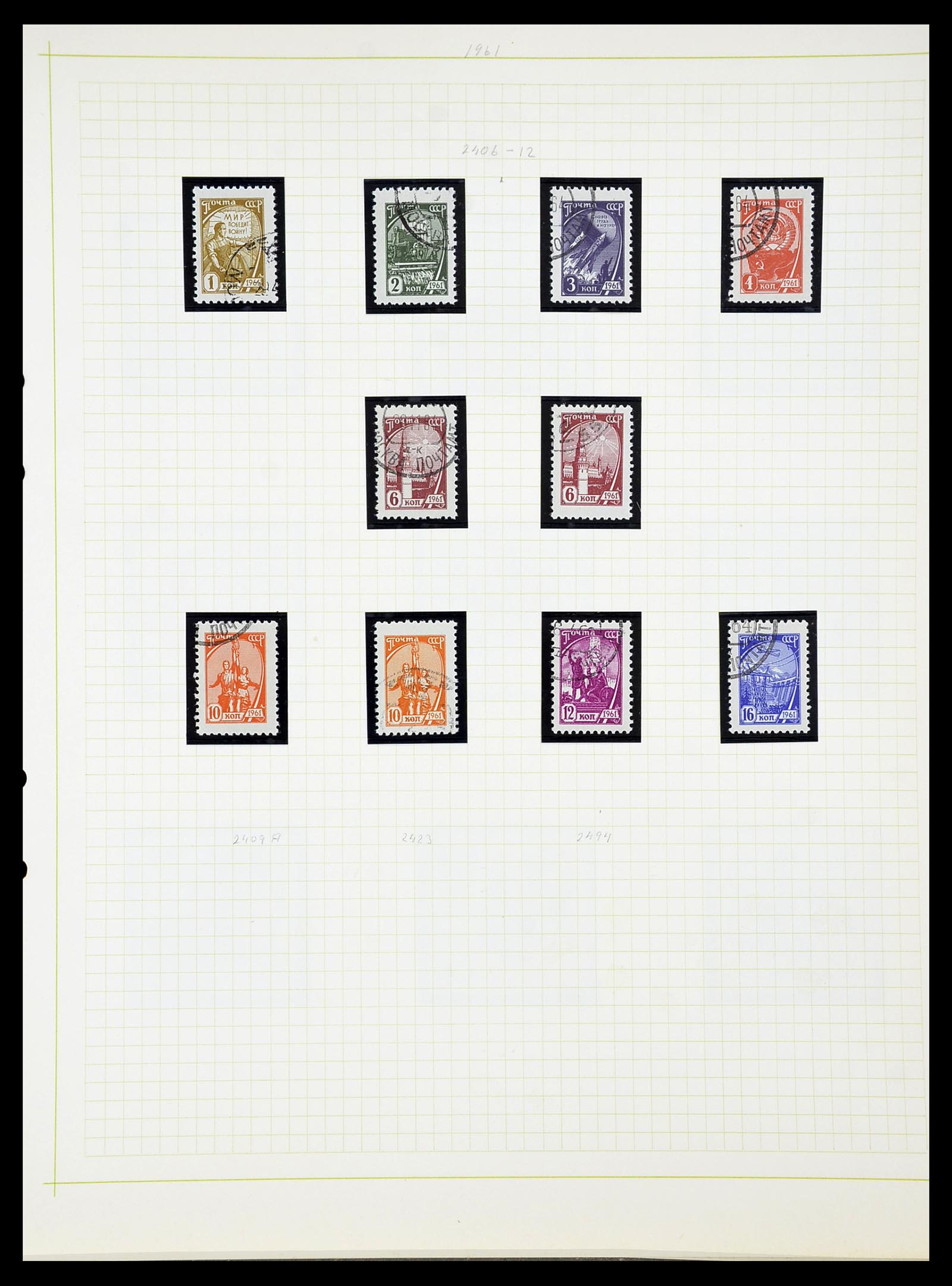 34268 244 - Postzegelverzameling 34268 Rusland 1858-1964.
