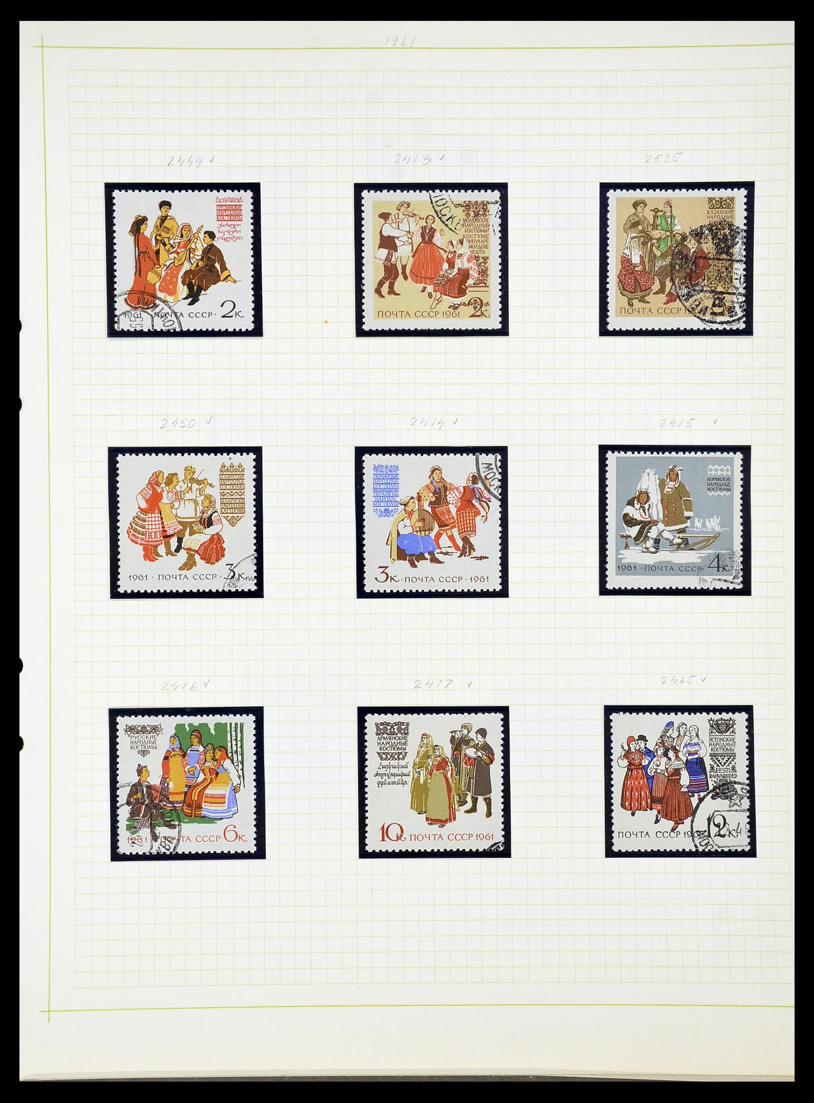 34268 245 - Postzegelverzameling 34268 Rusland 1858-1964.