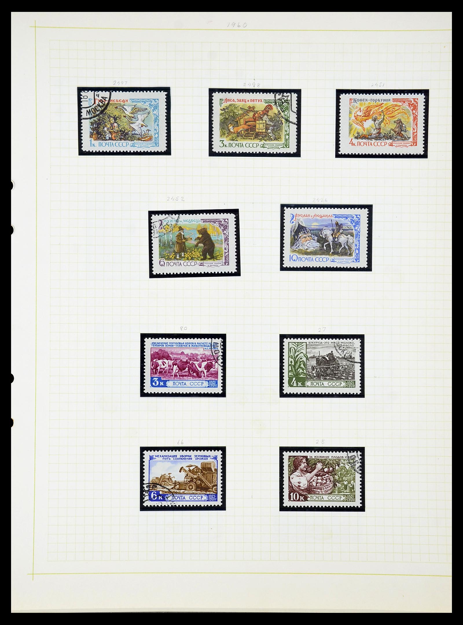 34268 247 - Postzegelverzameling 34268 Rusland 1858-1964.
