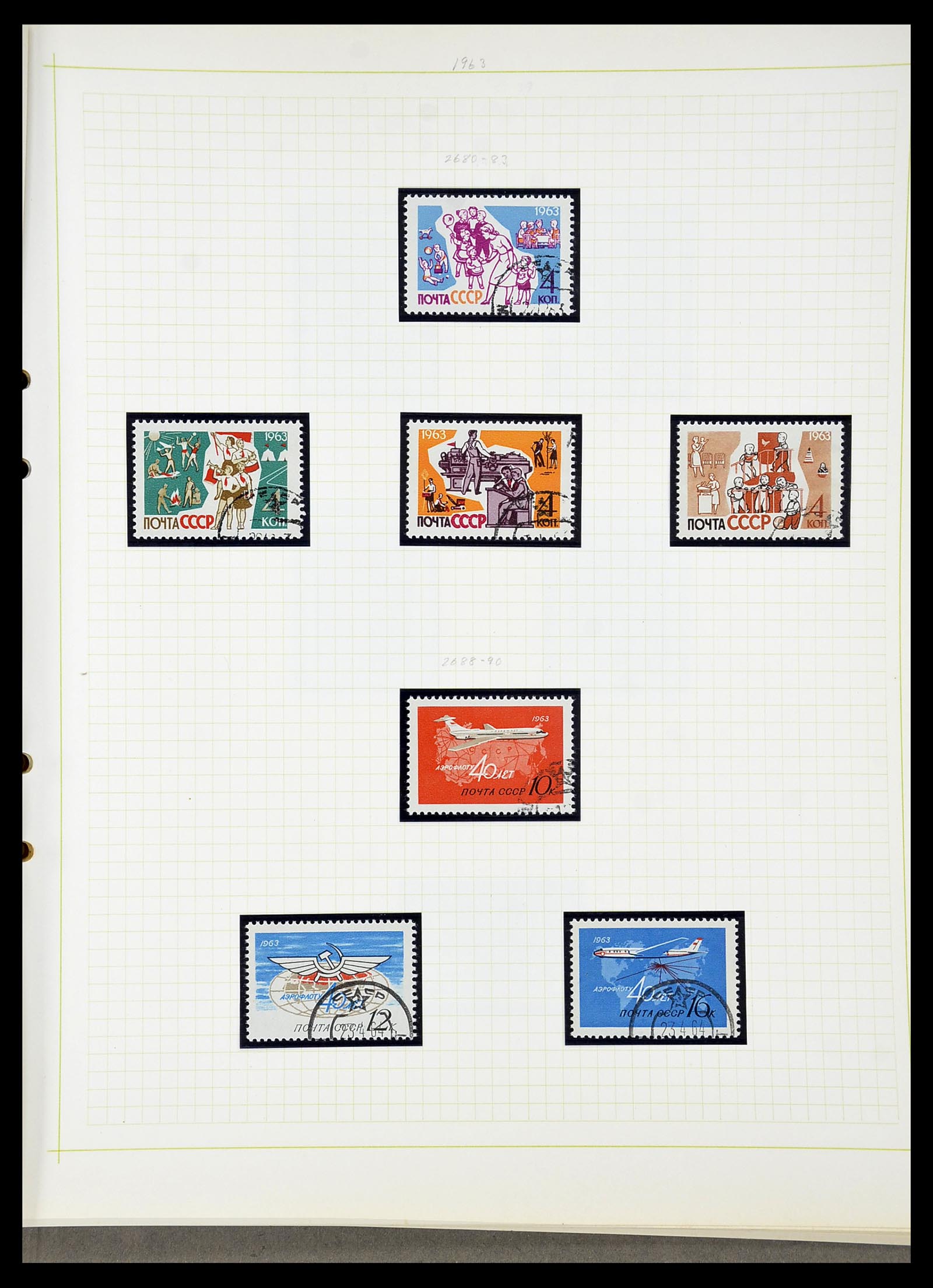 34268 281 - Postzegelverzameling 34268 Rusland 1858-1964.