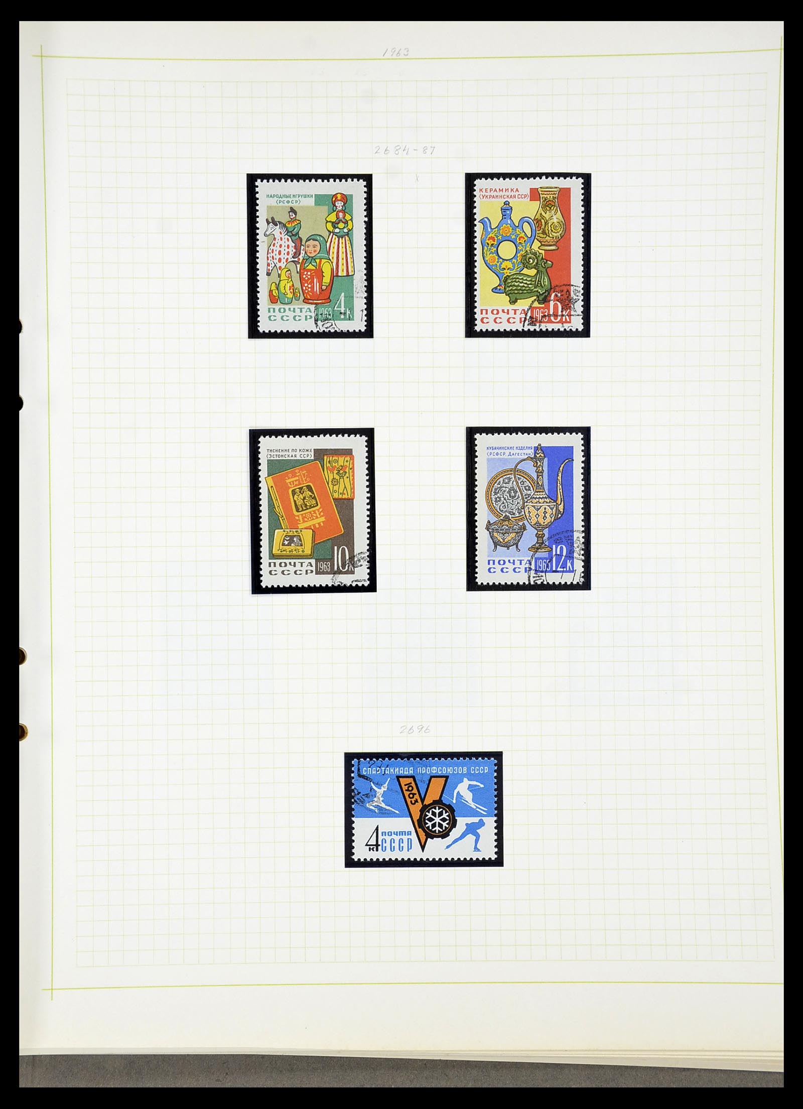 34268 282 - Postzegelverzameling 34268 Rusland 1858-1964.