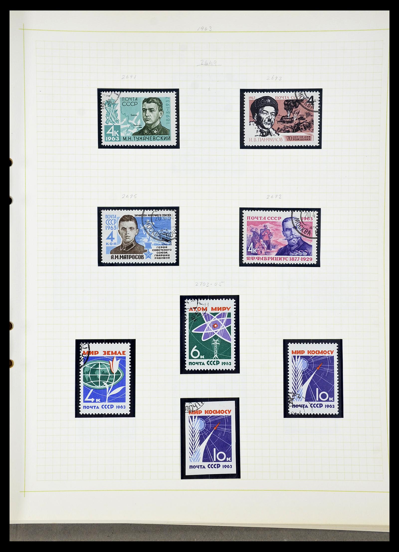 34268 284 - Postzegelverzameling 34268 Rusland 1858-1964.