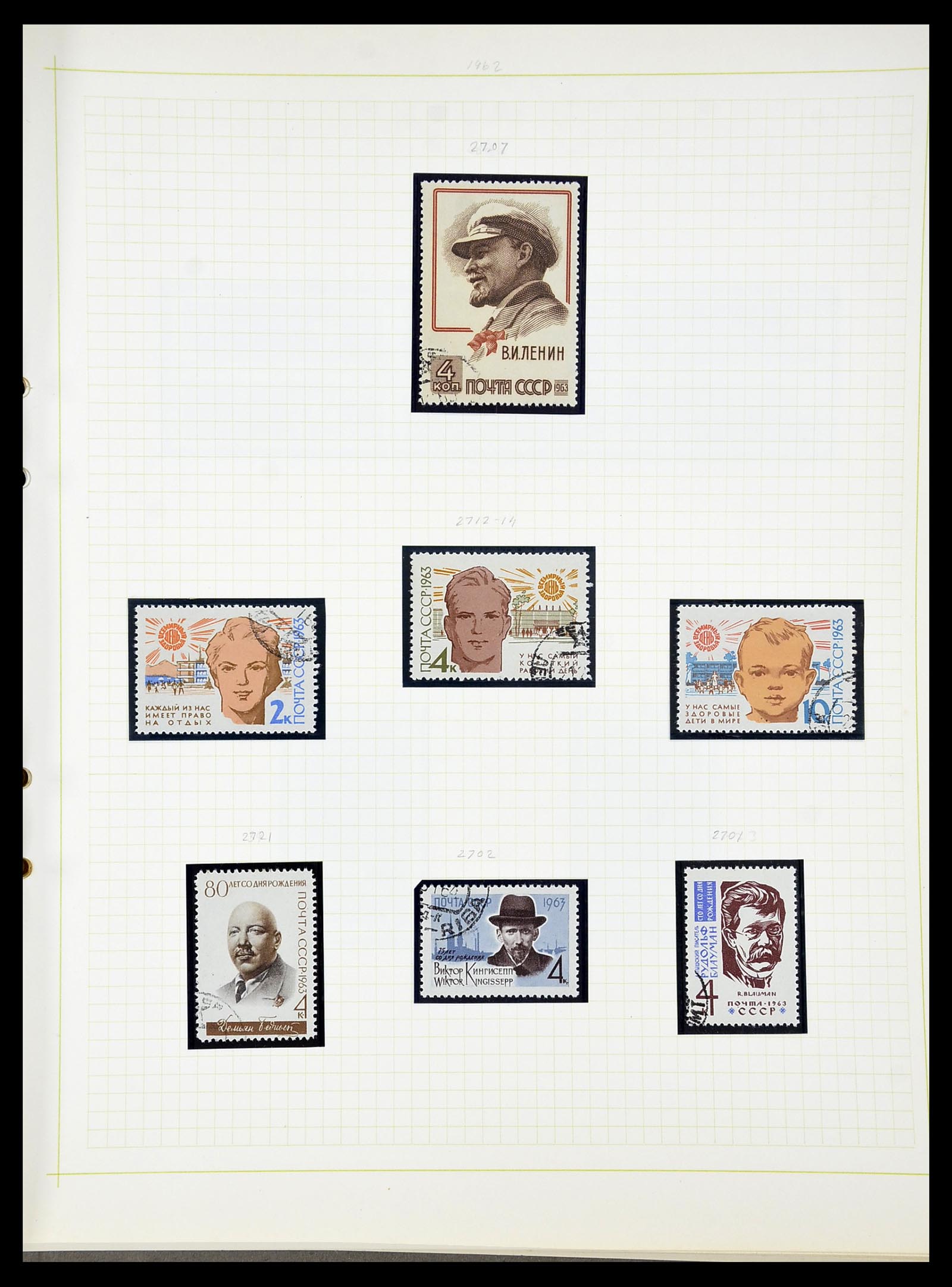34268 285 - Postzegelverzameling 34268 Rusland 1858-1964.
