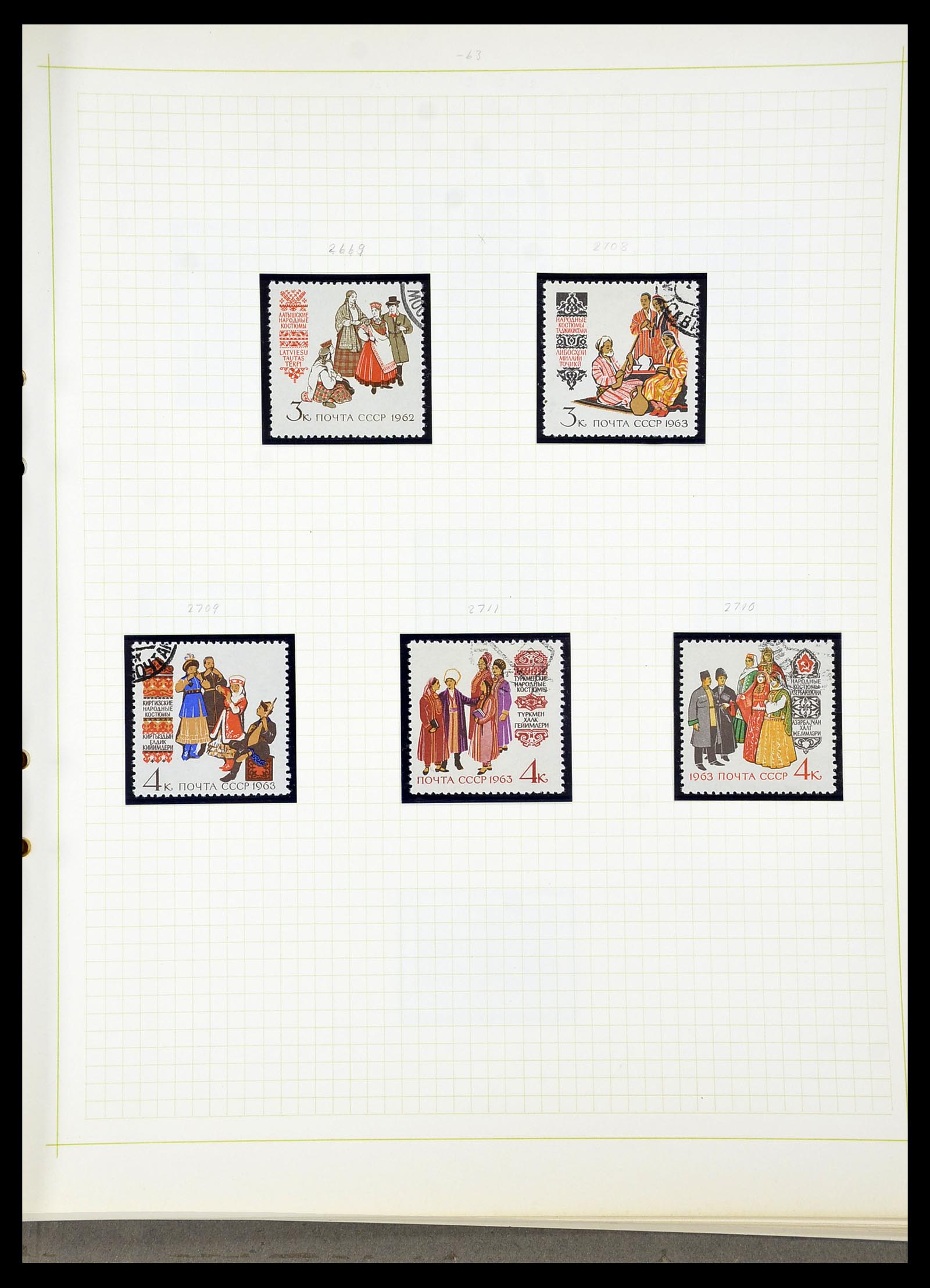 34268 287 - Postzegelverzameling 34268 Rusland 1858-1964.
