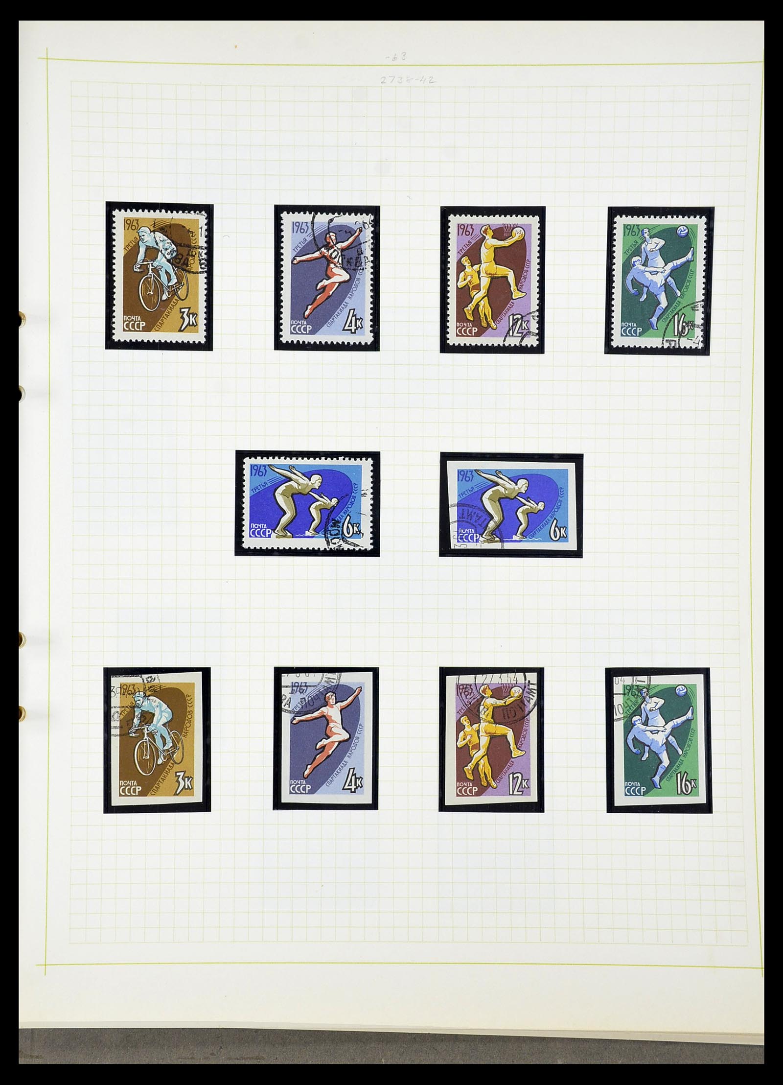 34268 291 - Postzegelverzameling 34268 Rusland 1858-1964.