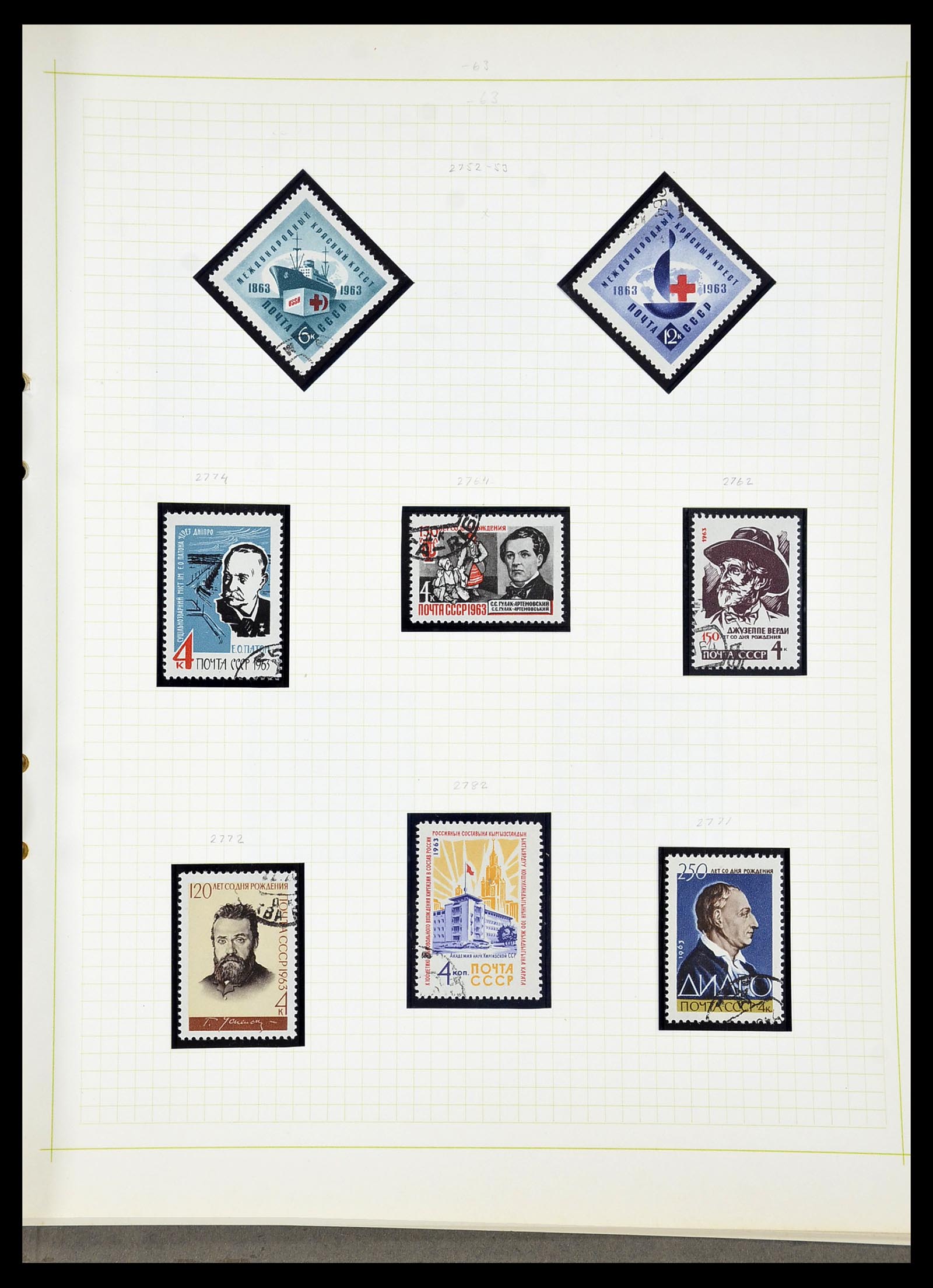 34268 296 - Postzegelverzameling 34268 Rusland 1858-1964.