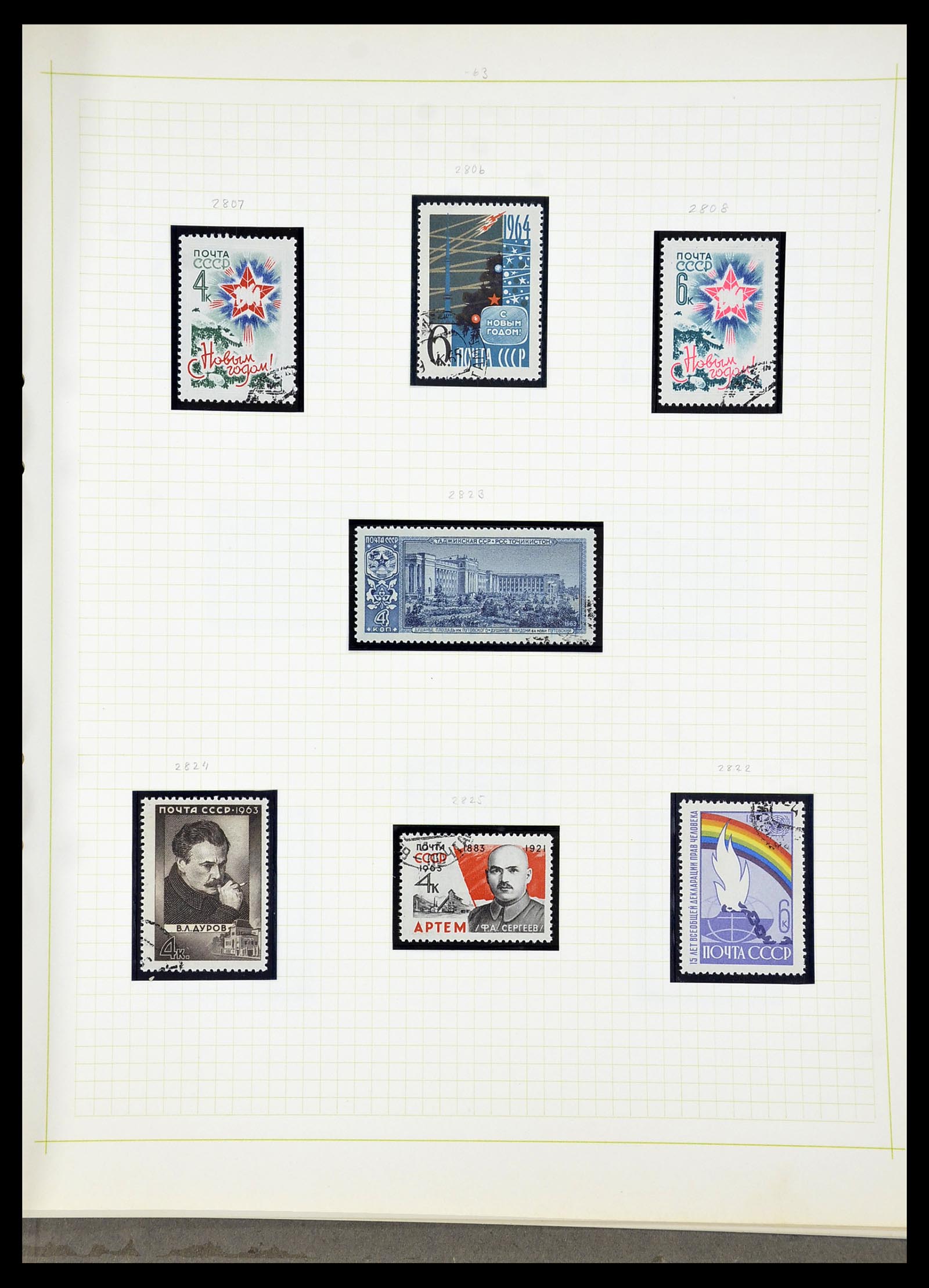 34268 303 - Postzegelverzameling 34268 Rusland 1858-1964.