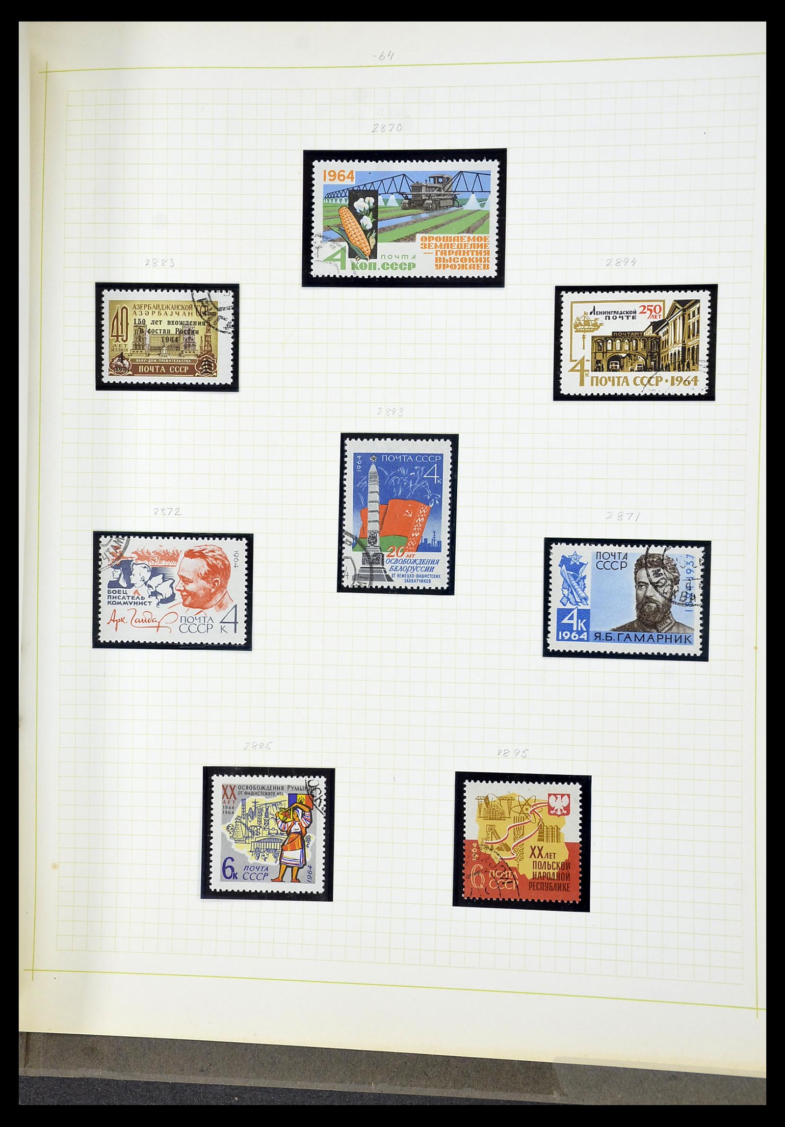34268 311 - Postzegelverzameling 34268 Rusland 1858-1964.