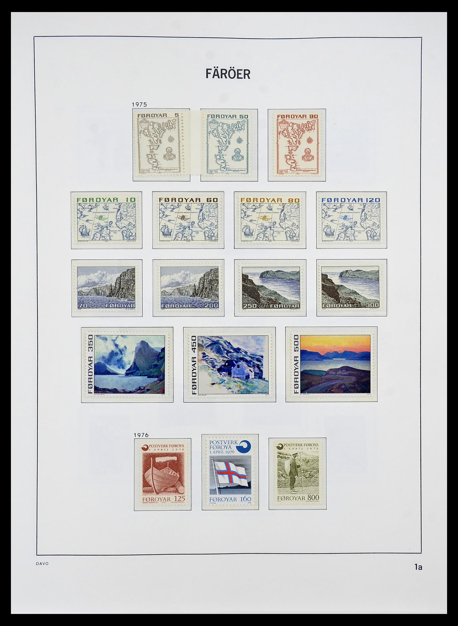 34269 005 - Postzegelverzameling 34269 Faeroer 1919(!)-2001.