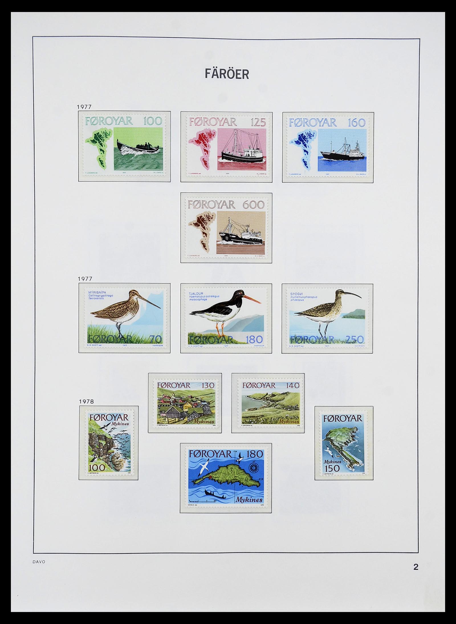 34269 006 - Postzegelverzameling 34269 Faeroer 1919(!)-2001.