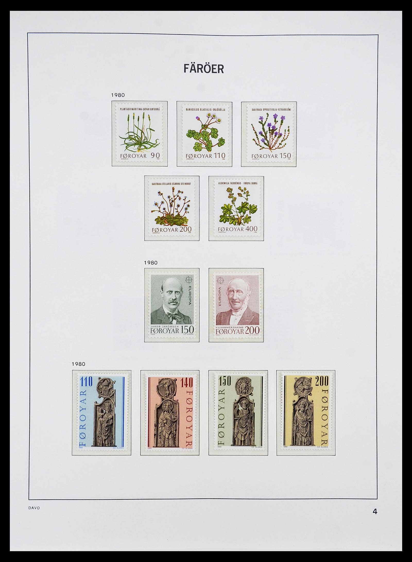 34269 008 - Postzegelverzameling 34269 Faeroer 1919(!)-2001.