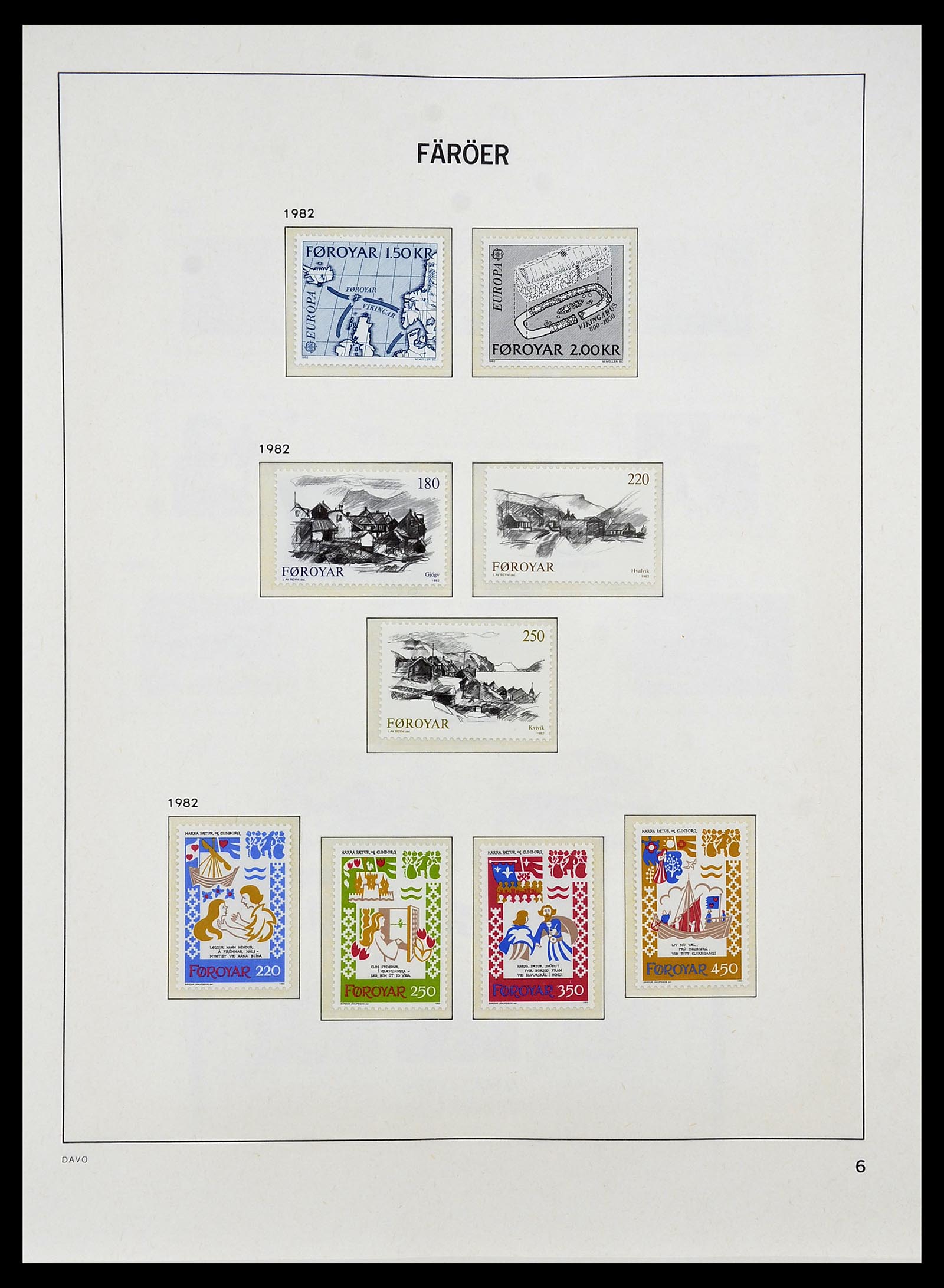 34269 010 - Postzegelverzameling 34269 Faeroer 1919(!)-2001.