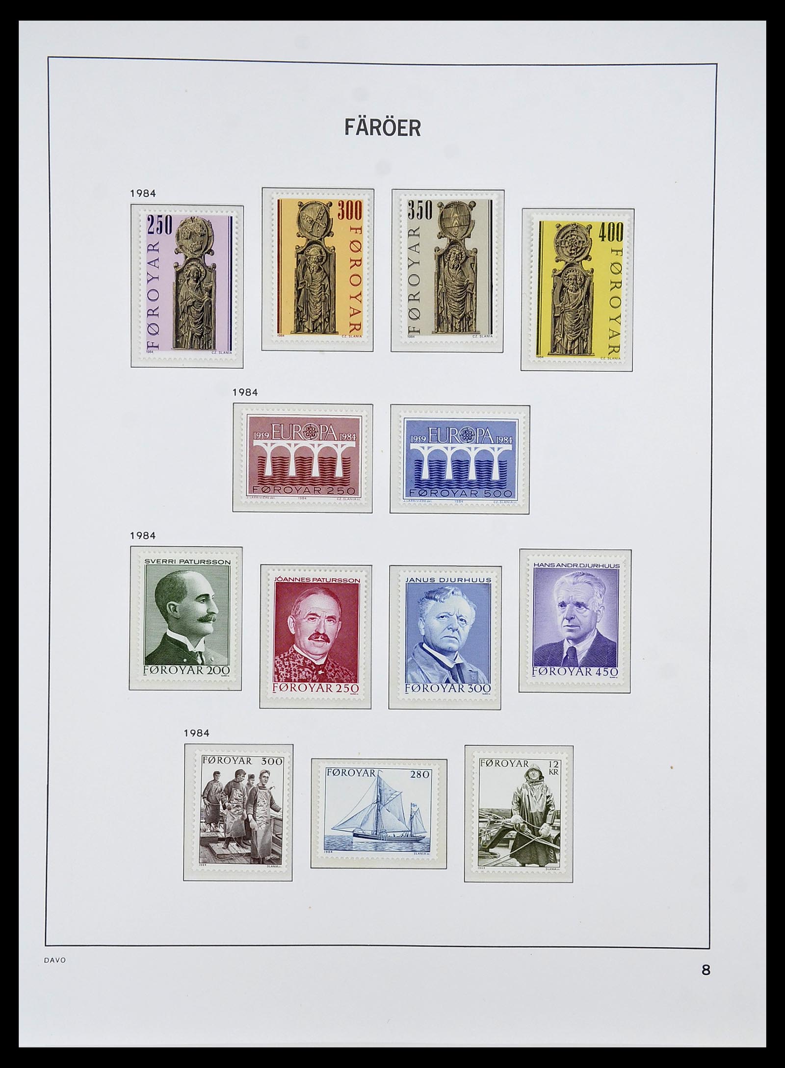 34269 012 - Postzegelverzameling 34269 Faeroer 1919(!)-2001.