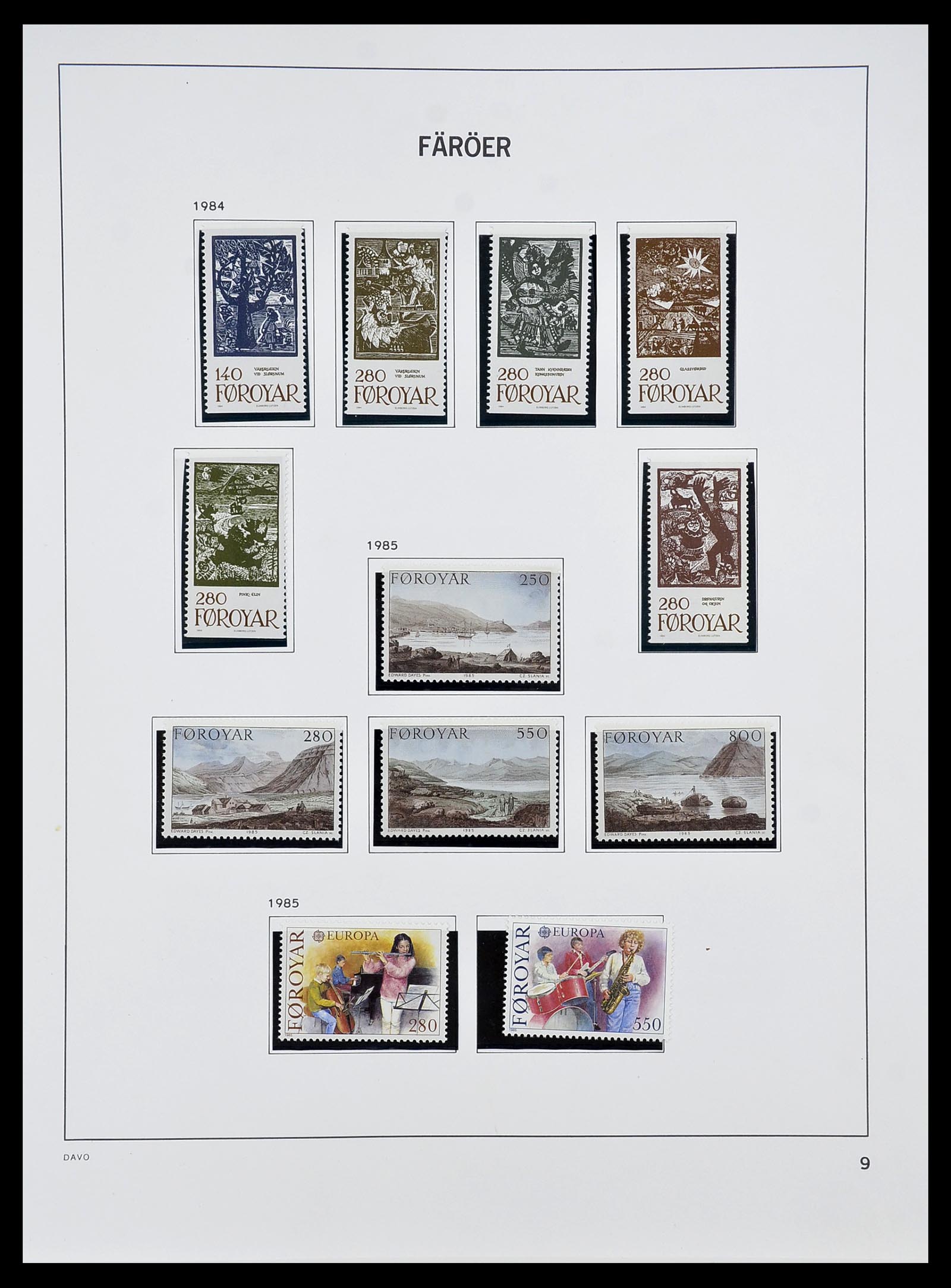 34269 013 - Postzegelverzameling 34269 Faeroer 1919(!)-2001.