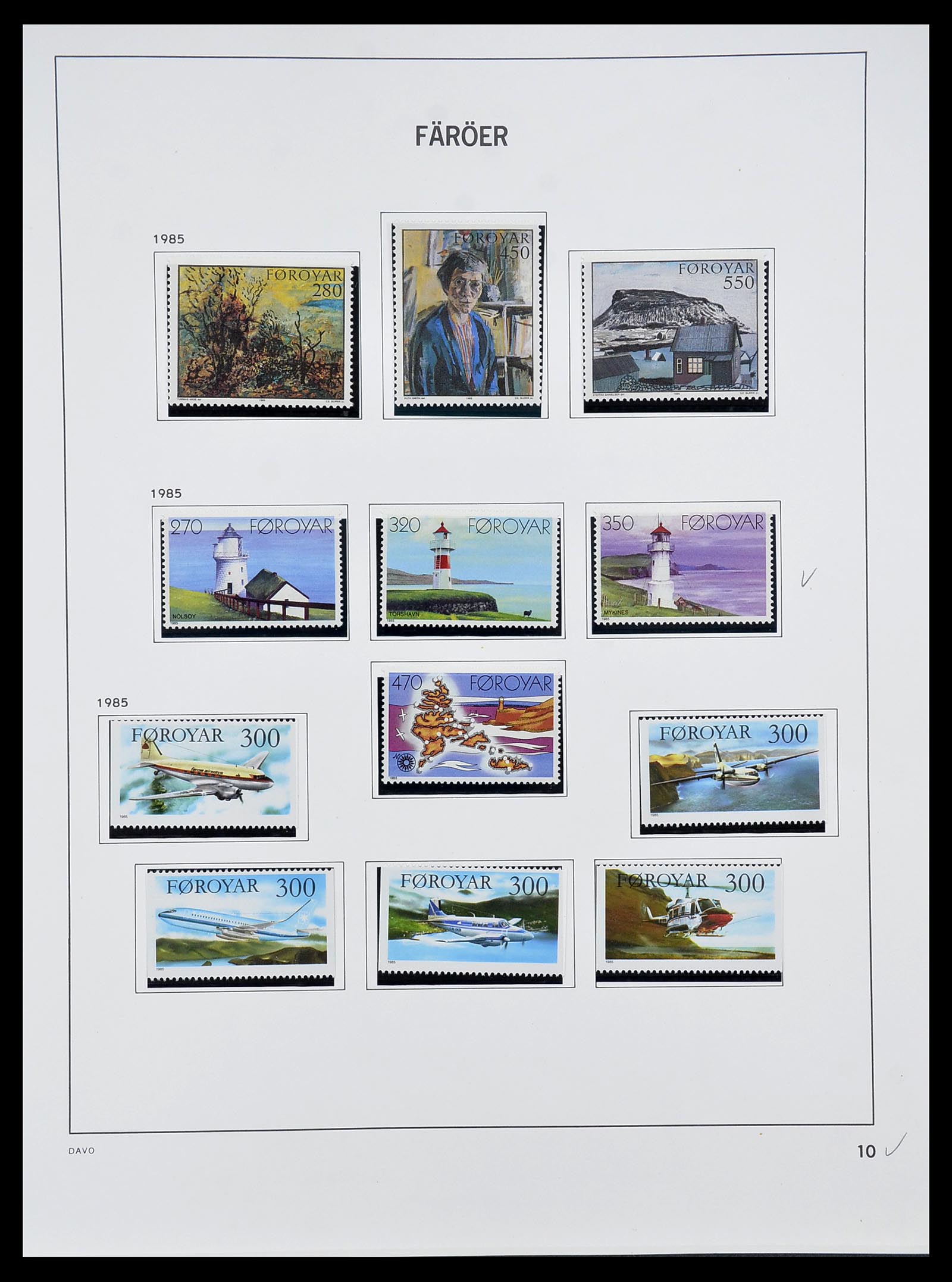 34269 014 - Postzegelverzameling 34269 Faeroer 1919(!)-2001.