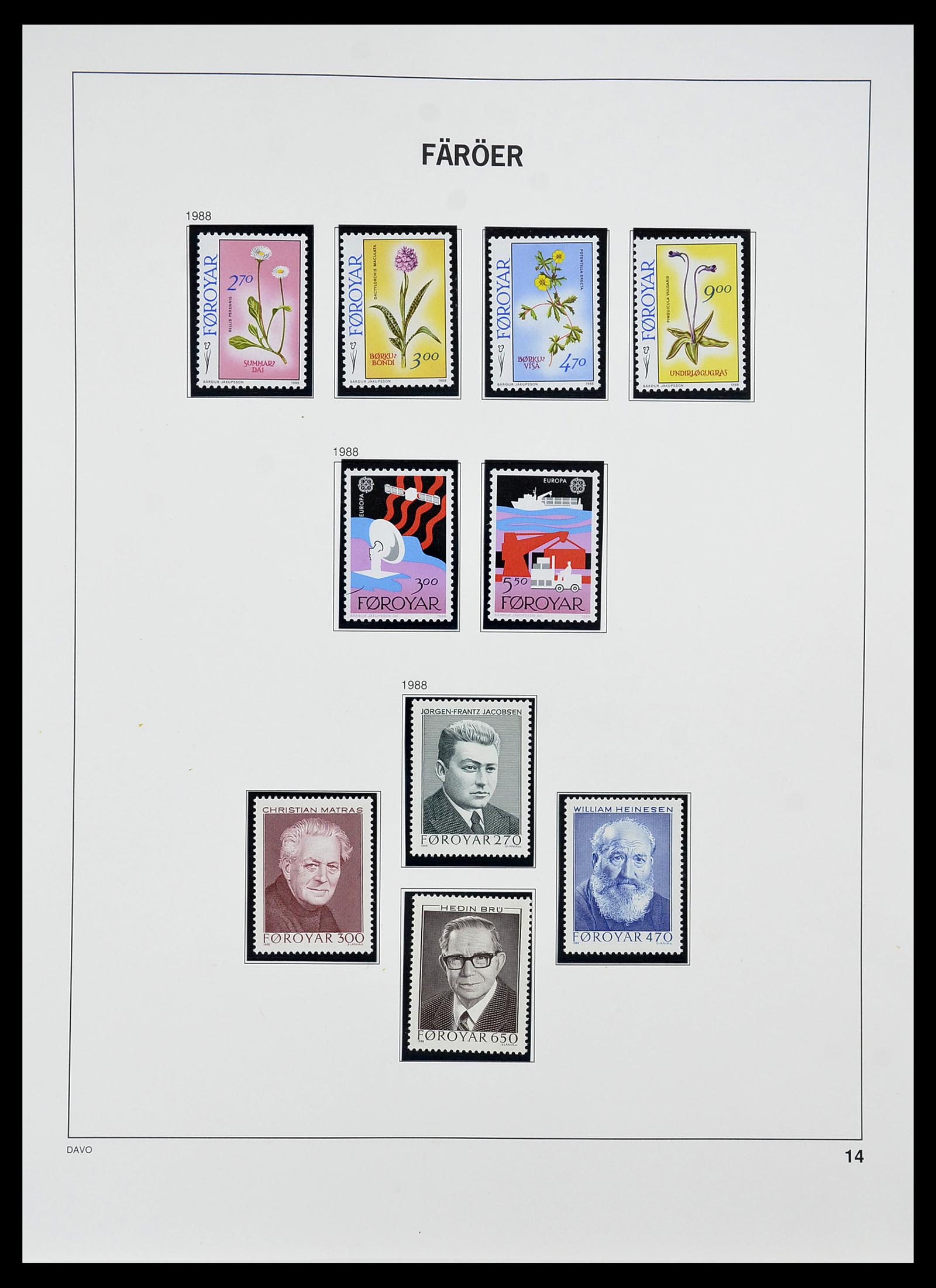 34269 018 - Postzegelverzameling 34269 Faeroer 1919(!)-2001.
