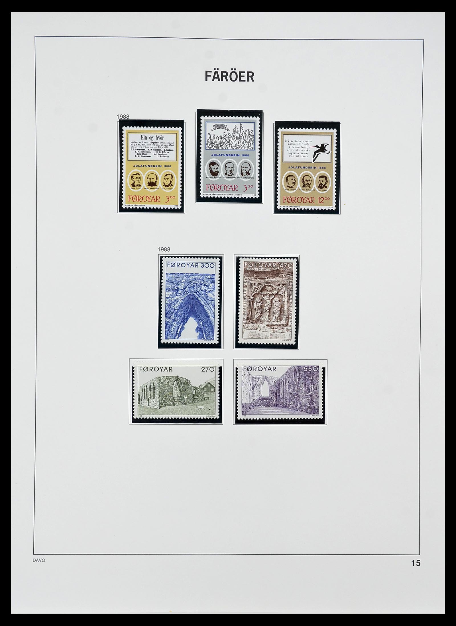 34269 019 - Postzegelverzameling 34269 Faeroer 1919(!)-2001.