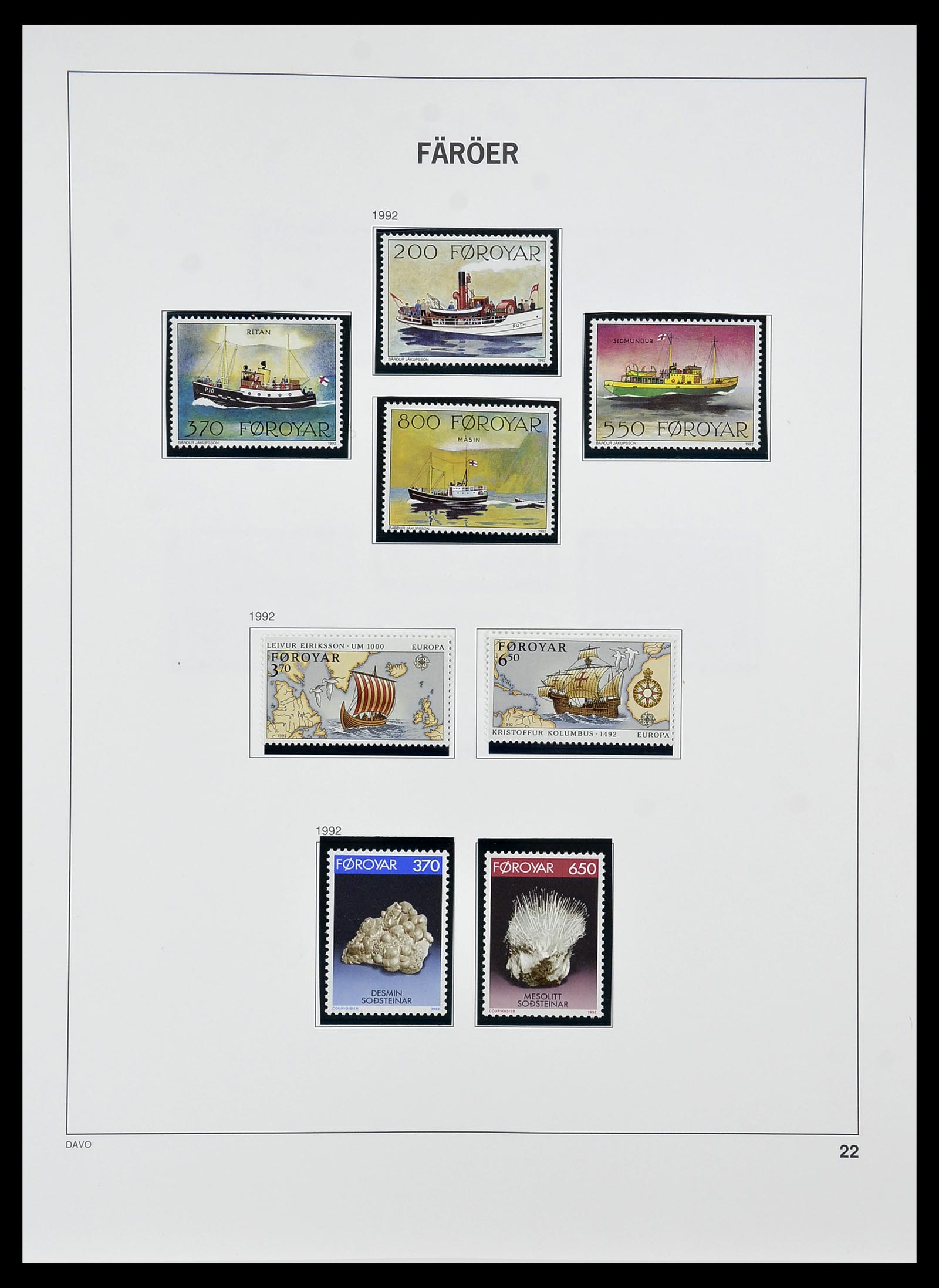 34269 026 - Postzegelverzameling 34269 Faeroer 1919(!)-2001.