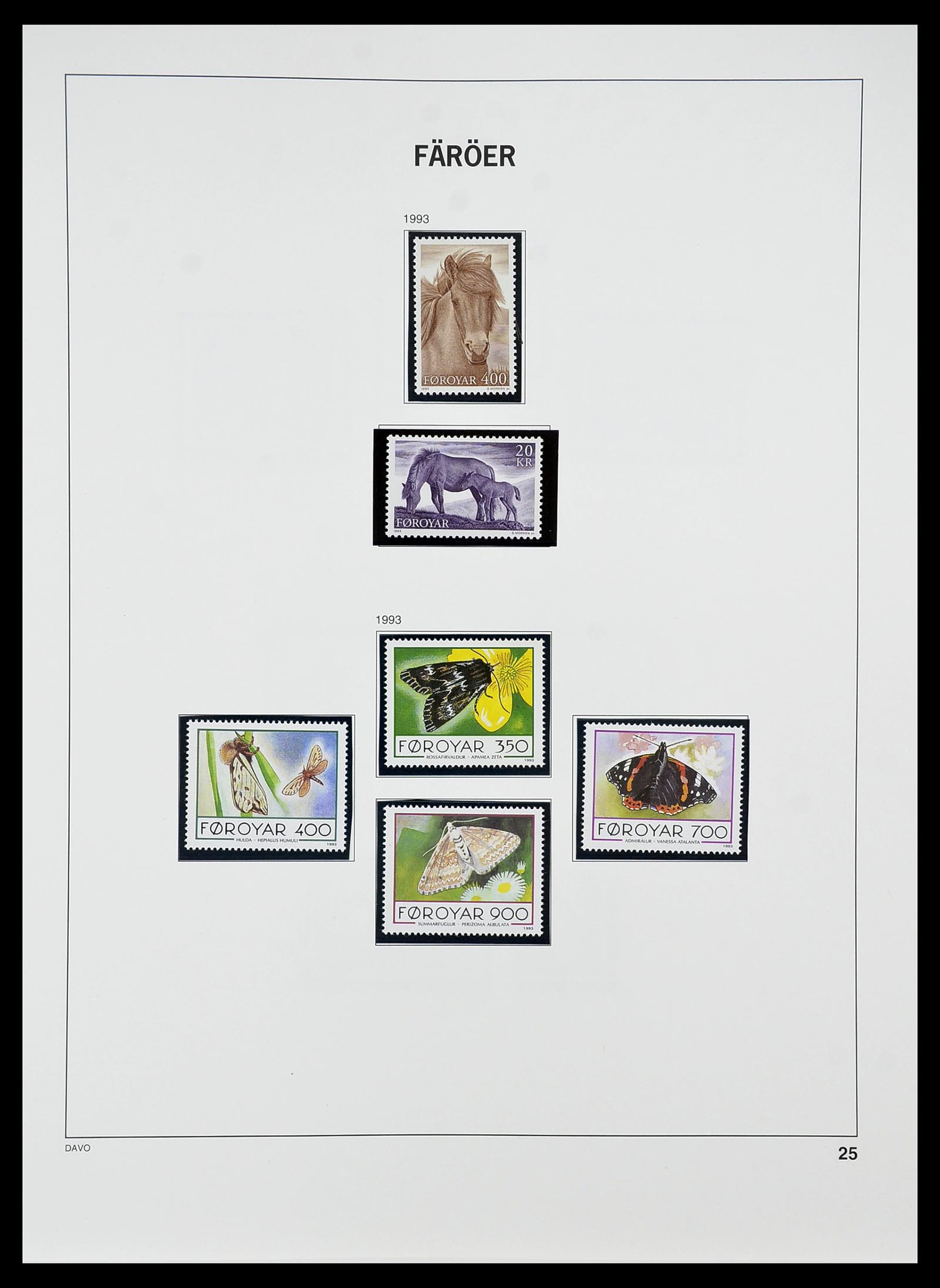 34269 029 - Postzegelverzameling 34269 Faeroer 1919(!)-2001.