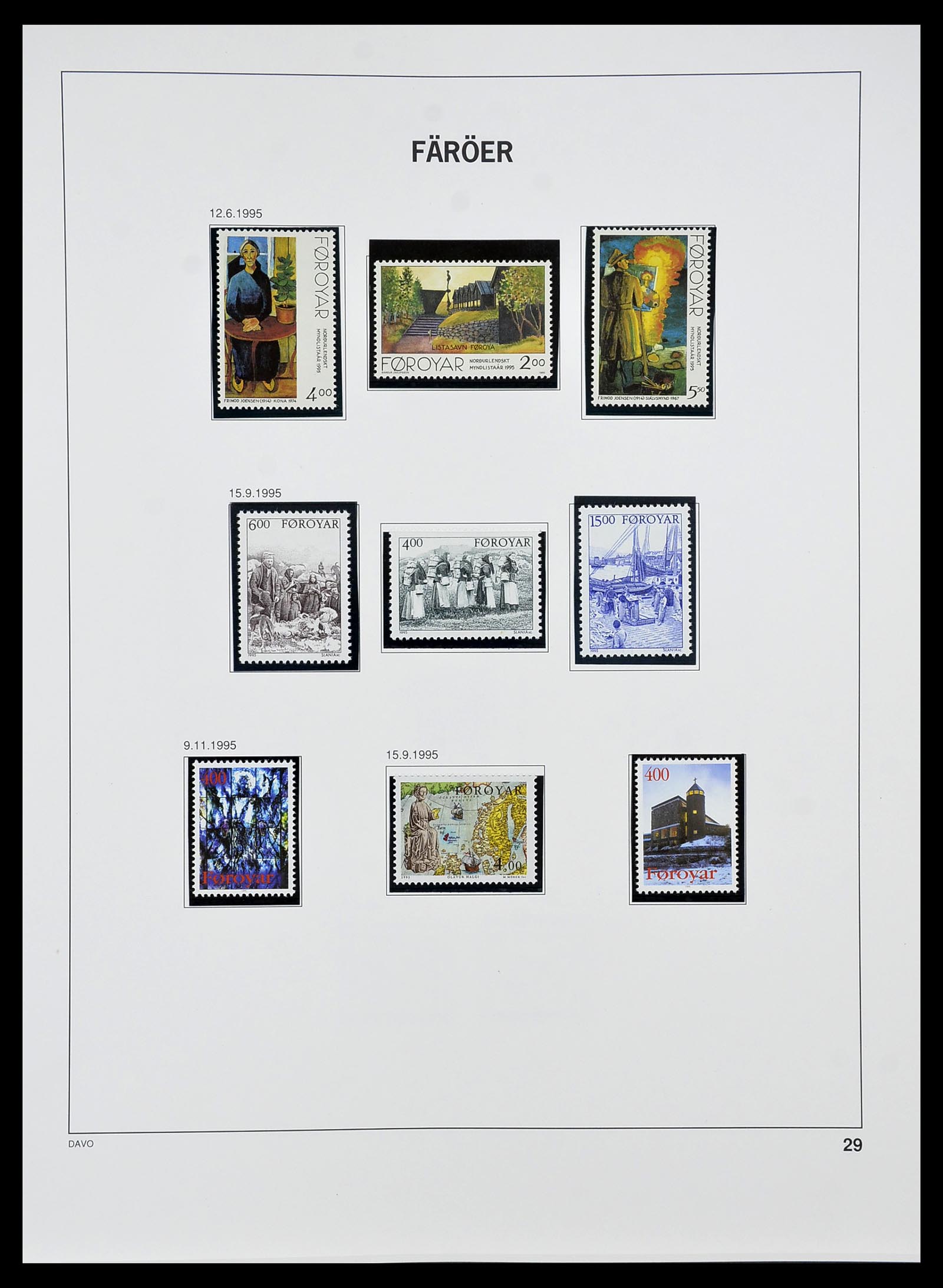 34269 033 - Postzegelverzameling 34269 Faeroer 1919(!)-2001.