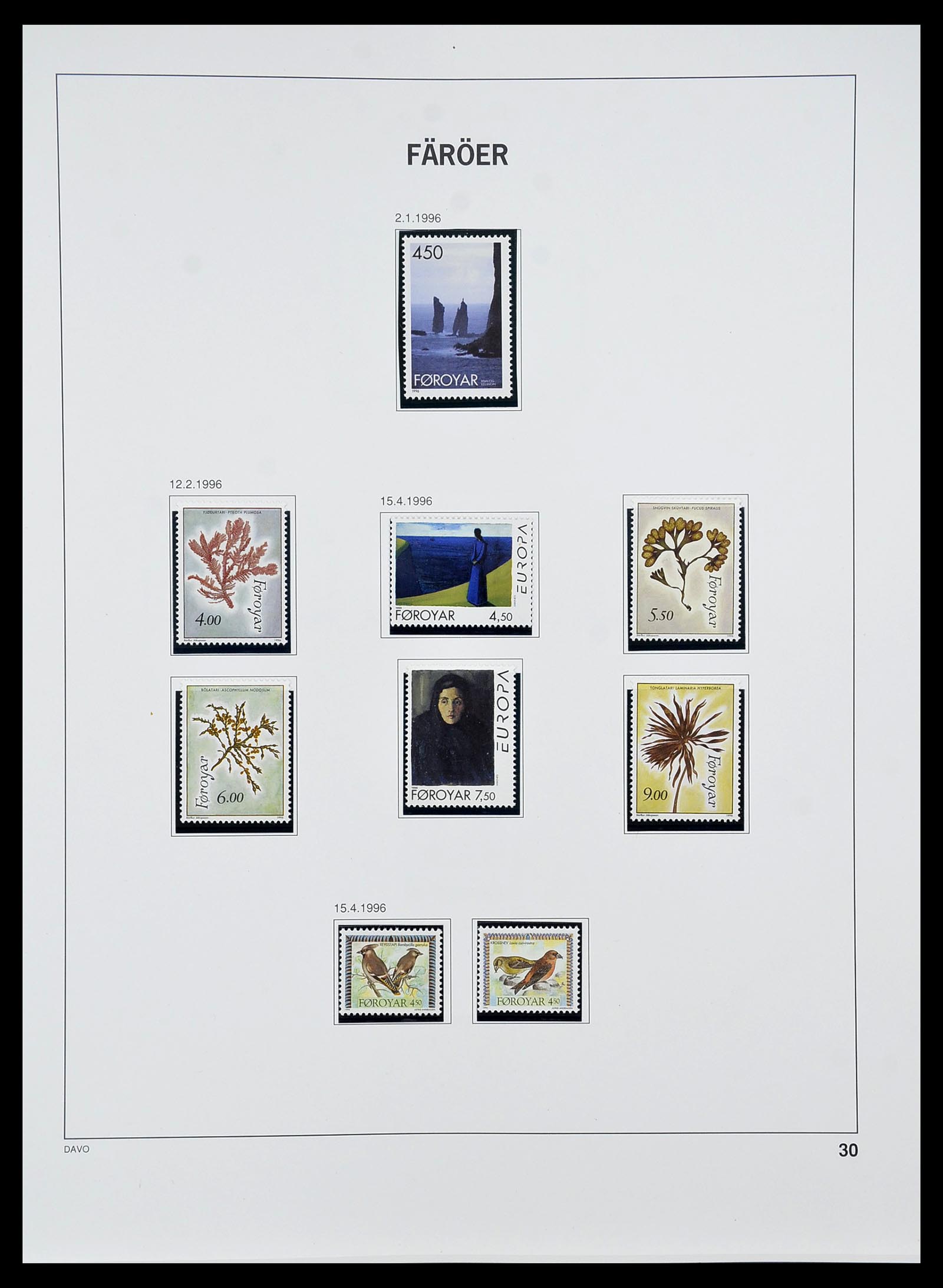 34269 034 - Postzegelverzameling 34269 Faeroer 1919(!)-2001.