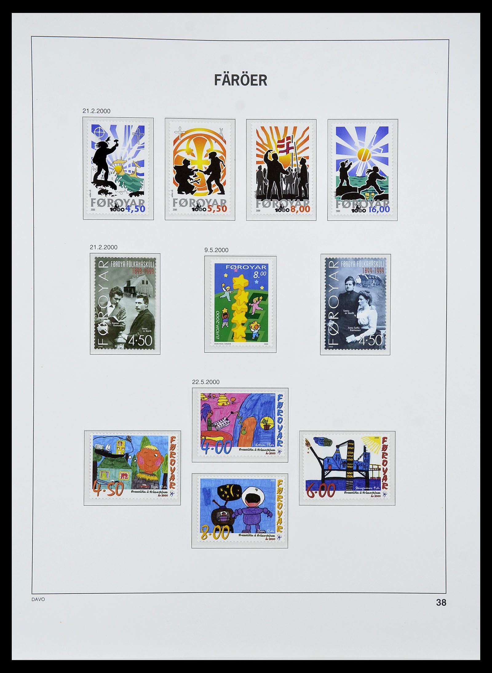 34269 042 - Postzegelverzameling 34269 Faeroer 1919(!)-2001.