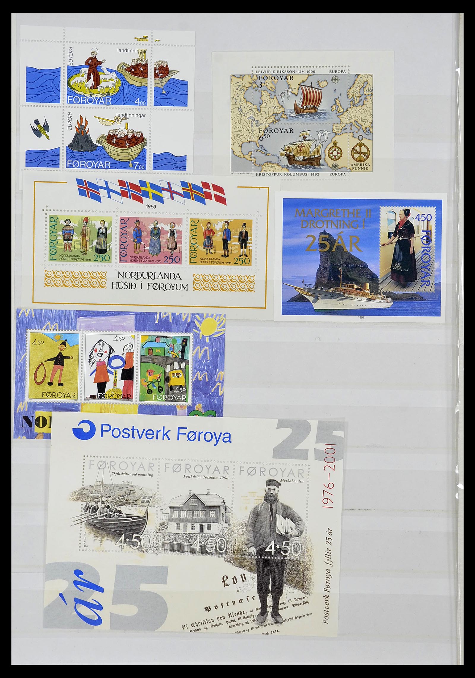 34269 057 - Postzegelverzameling 34269 Faeroer 1919(!)-2001.