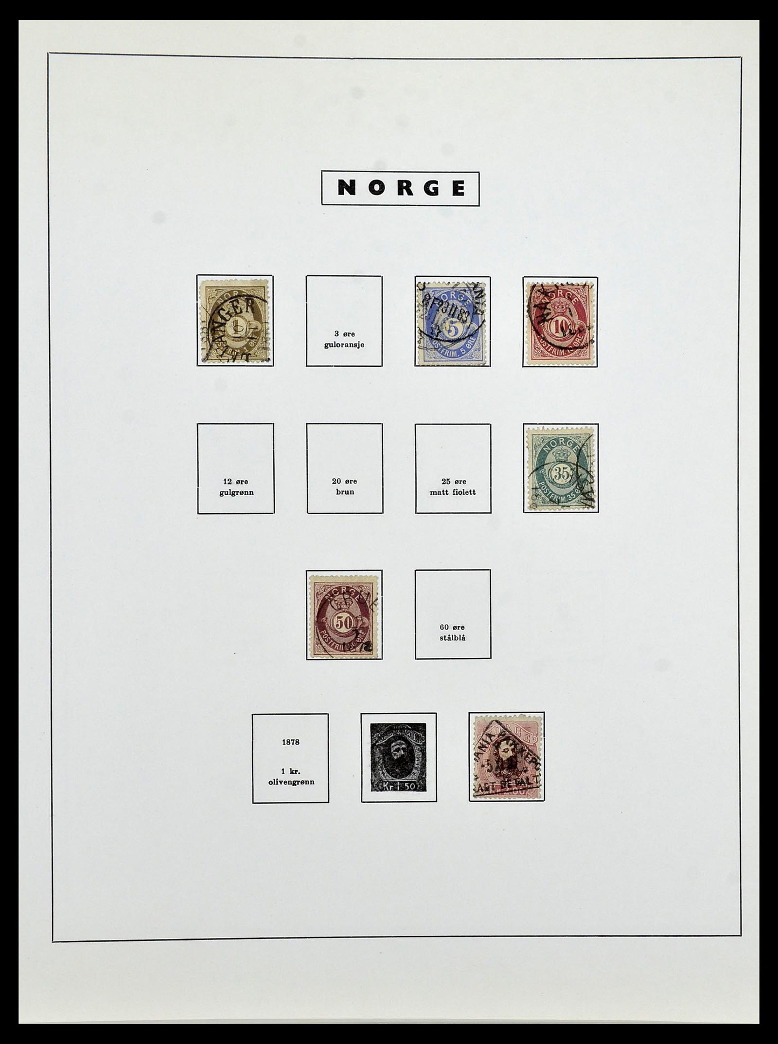 34274 003 - Postzegelverzameling 34274 Noorwegen 1856-2012.