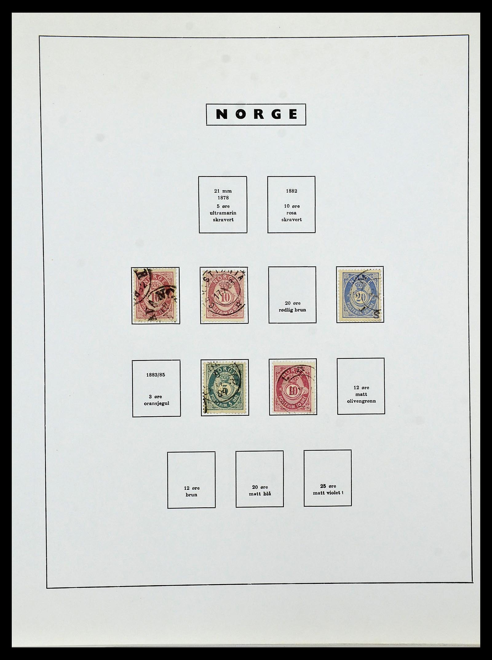 34274 004 - Postzegelverzameling 34274 Noorwegen 1856-2012.